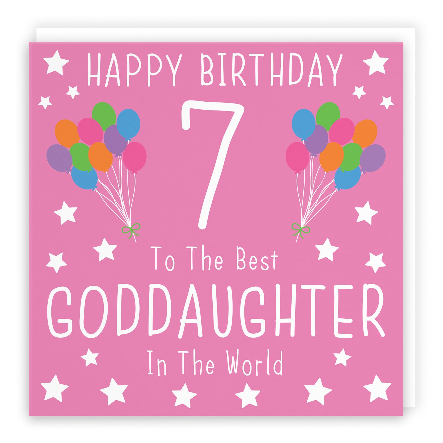 7th Goddaughter Birthday Card Iconic - Default Title (B0947BFGGK)