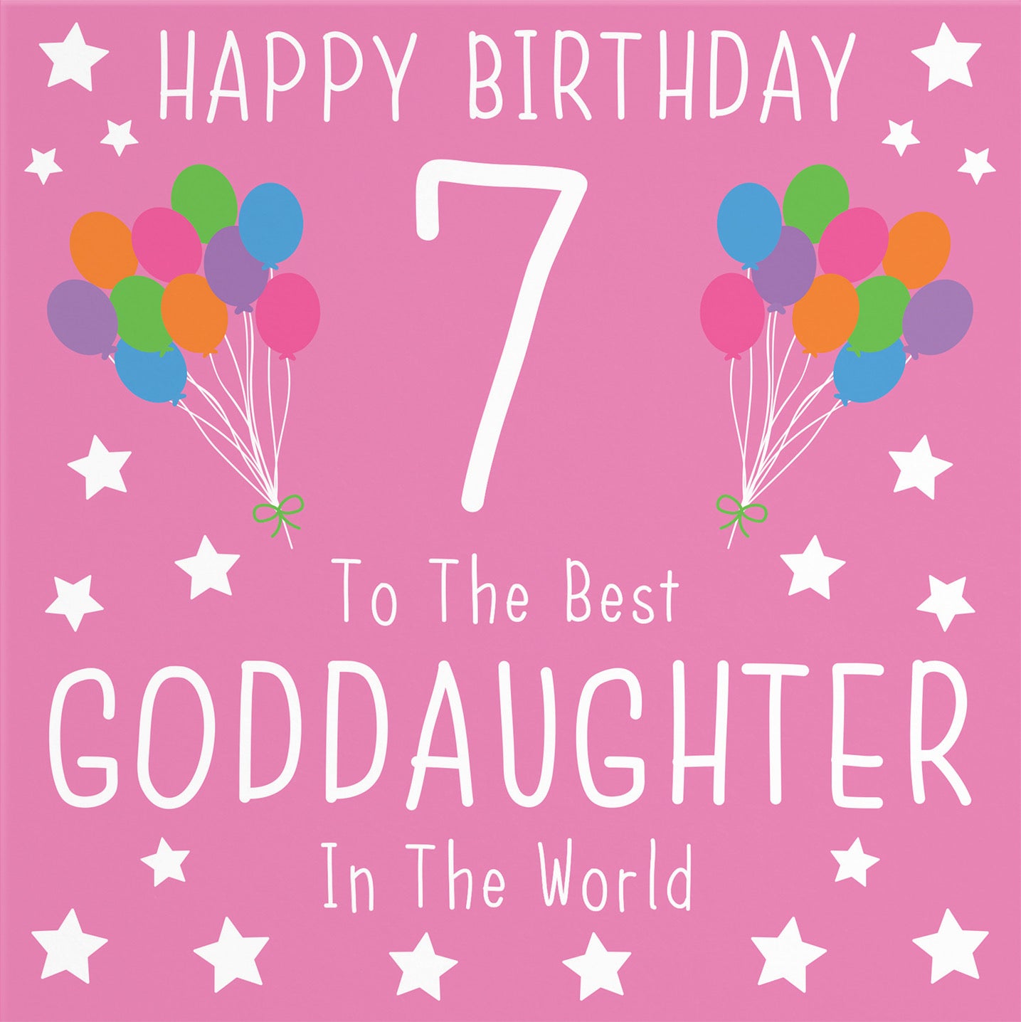 7th Goddaughter Birthday Card Iconic - Default Title (B0947BFGGK)