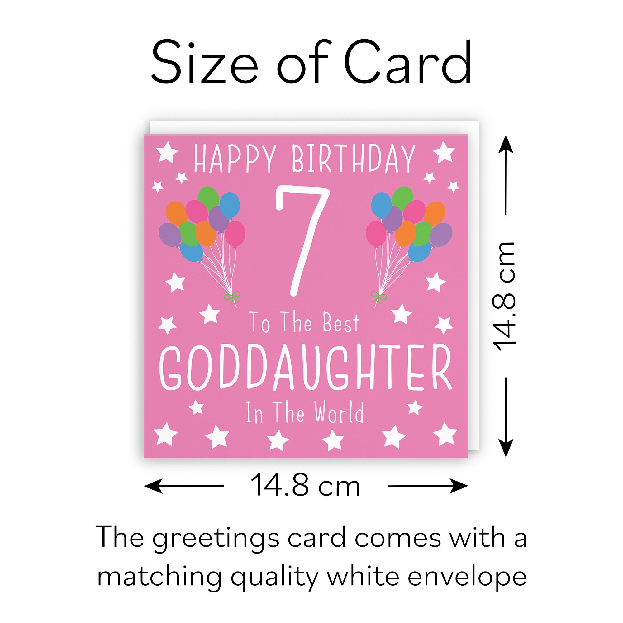 7th Goddaughter Birthday Card Iconic - Default Title (B0947BFGGK)