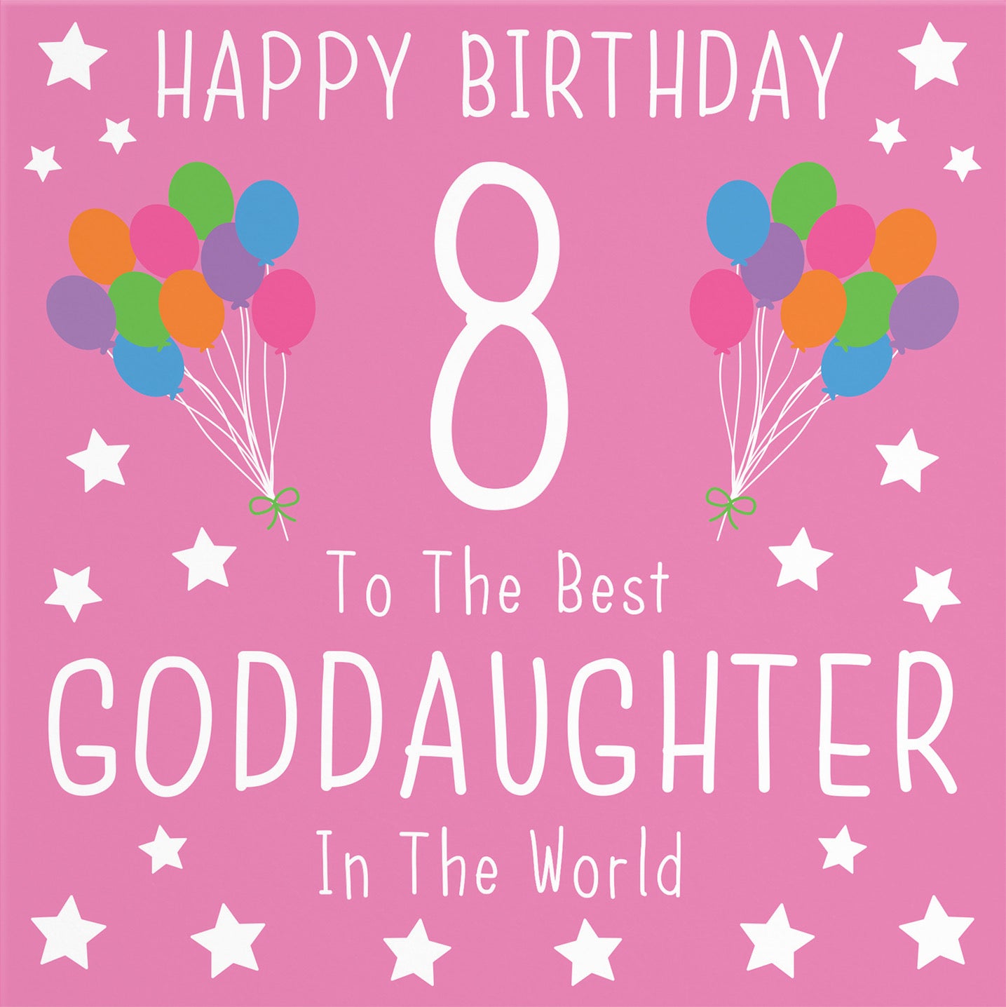 8th Goddaughter Birthday Card Iconic - Default Title (B0947BHSHR)