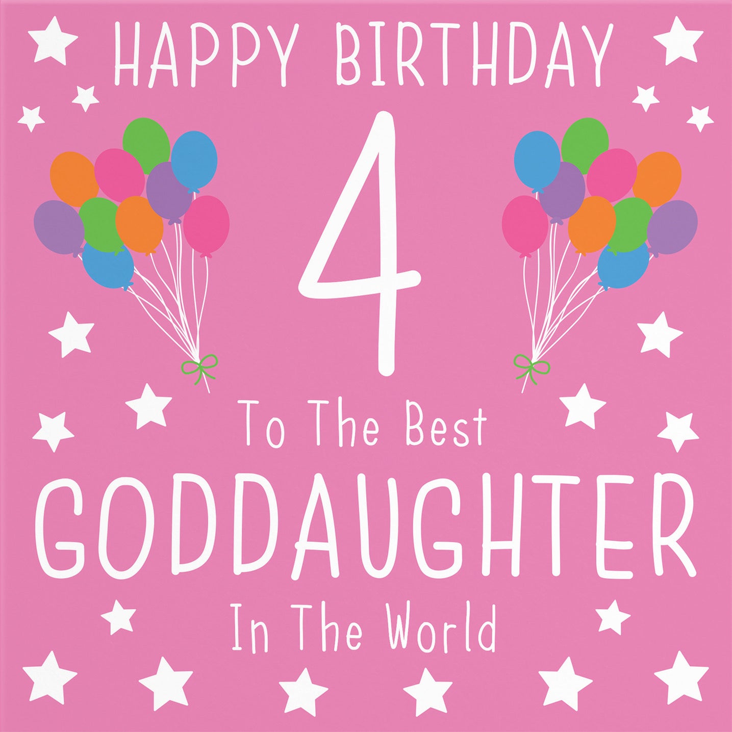 4th Goddaughter Birthday Card Iconic - Default Title (B0947BS3J3)