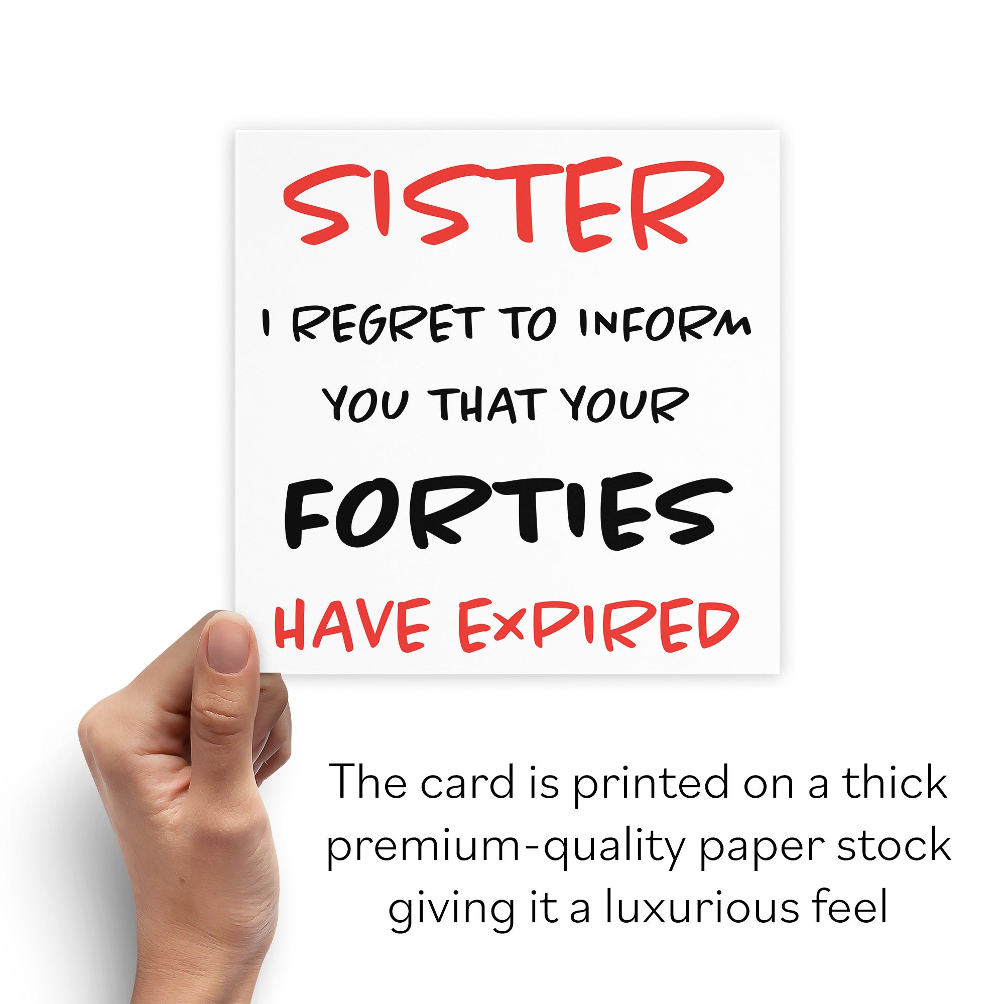 50th Sister Humorous Birthday Card Retro - Default Title (B0947CB6CC)