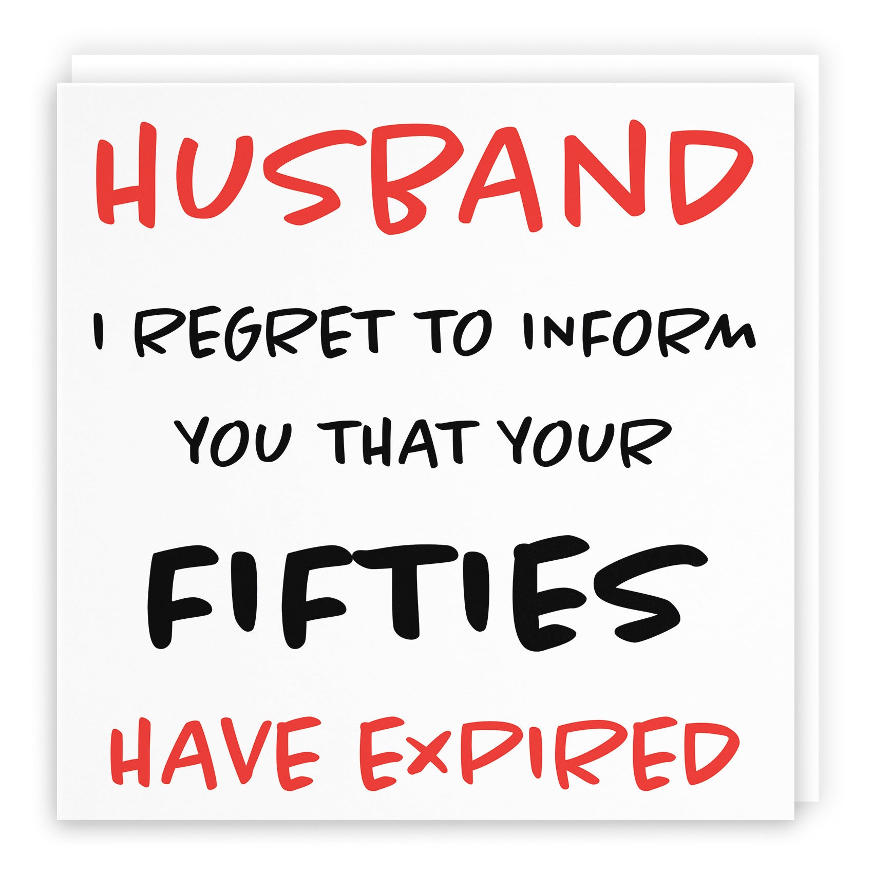 60th Husband Humorous Birthday Card Retro - Default Title (B0947CC4HZ)