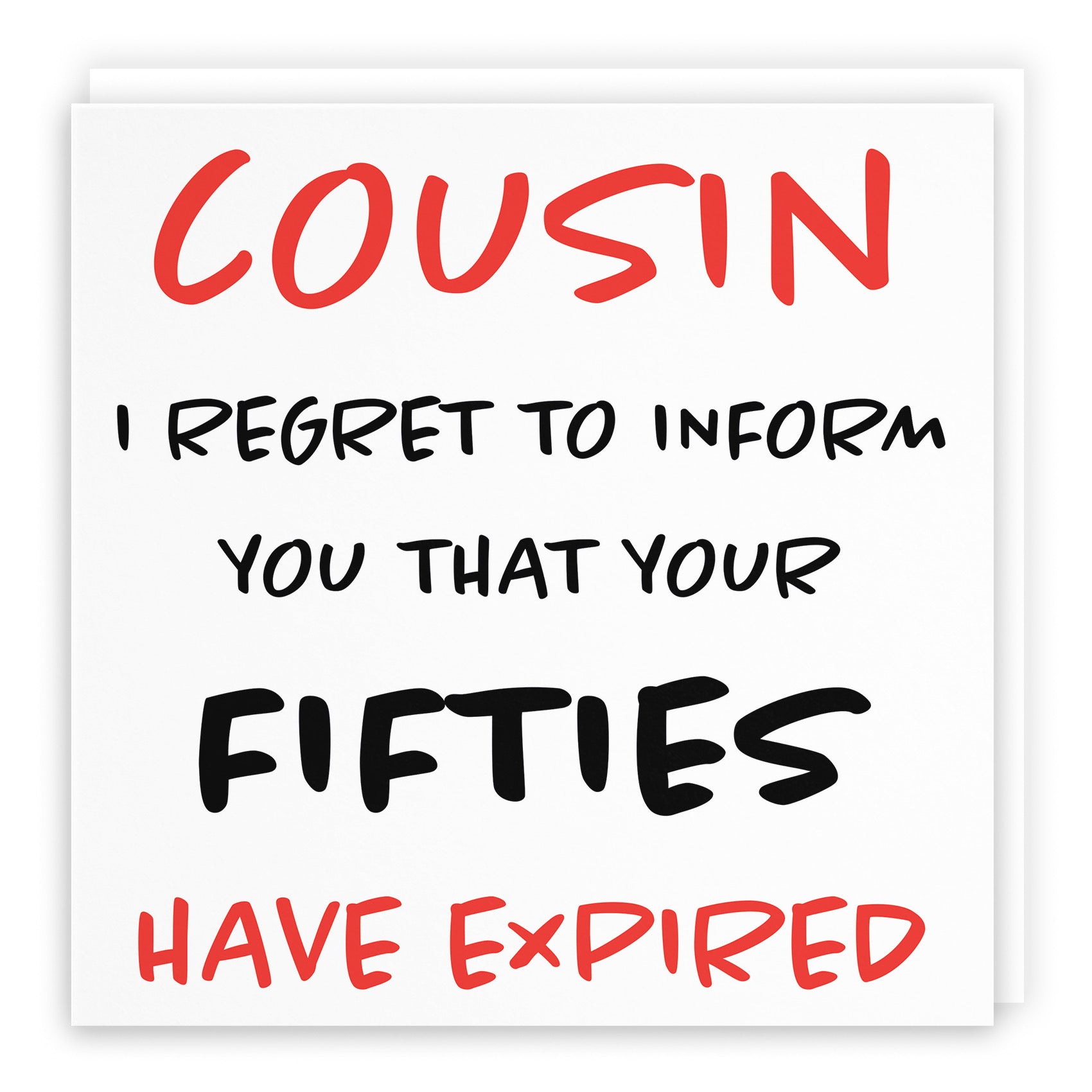 60th Cousin Humorous Birthday Card Retro - Default Title (B0947CFN48)