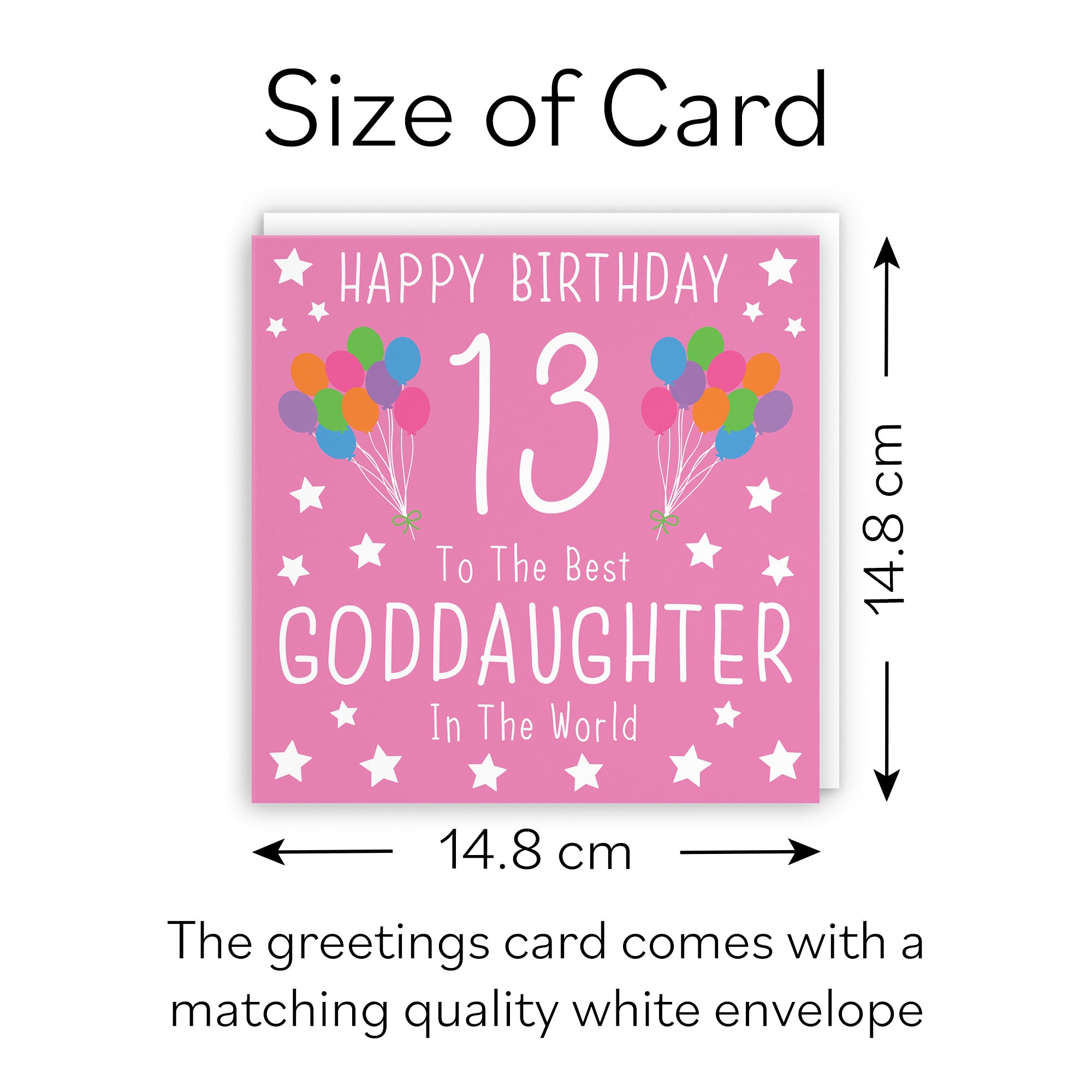 13th Goddaughter Birthday Card Iconic - Default Title (B0947CLH2H)