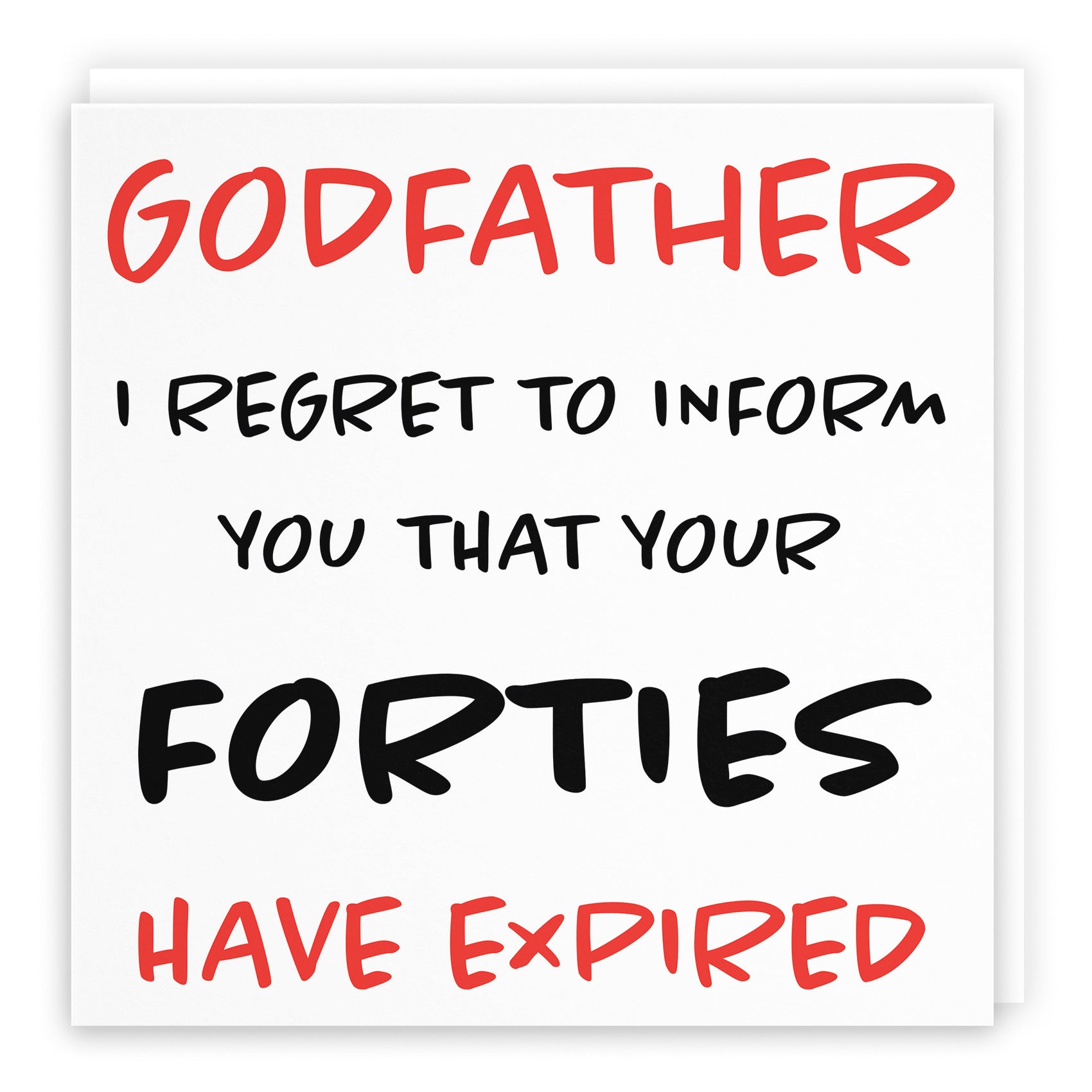 50th Godfather Humorous Birthday Card Retro - Default Title (B0947CNZ2F)