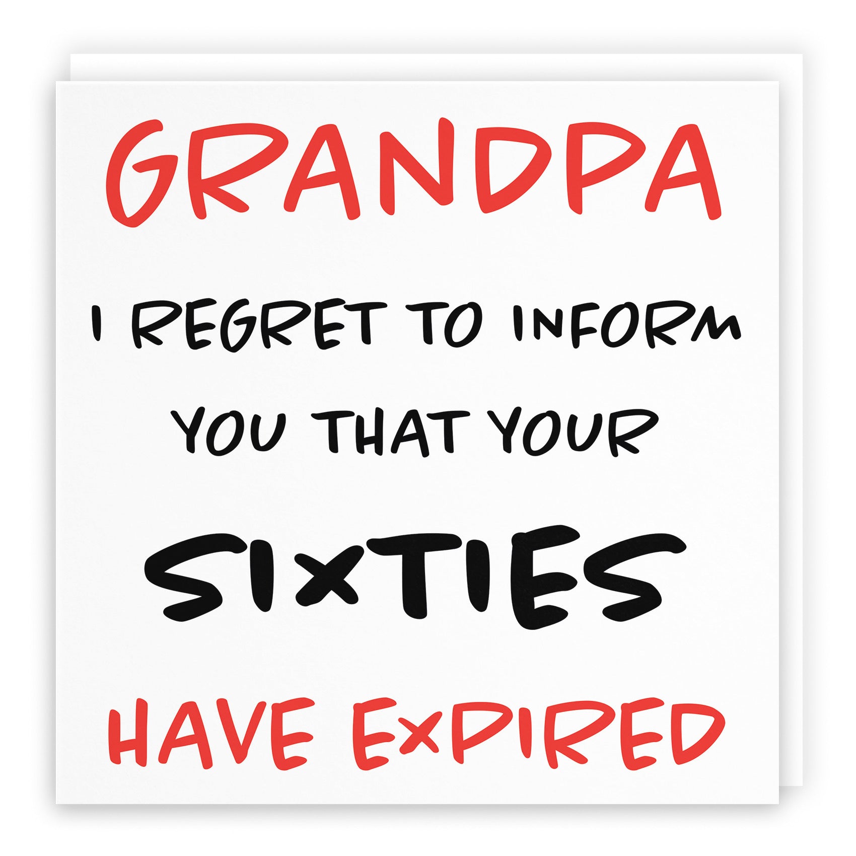 70th Grandpa Humorous Birthday Card Retro - Default Title (B0947CS3ZD)