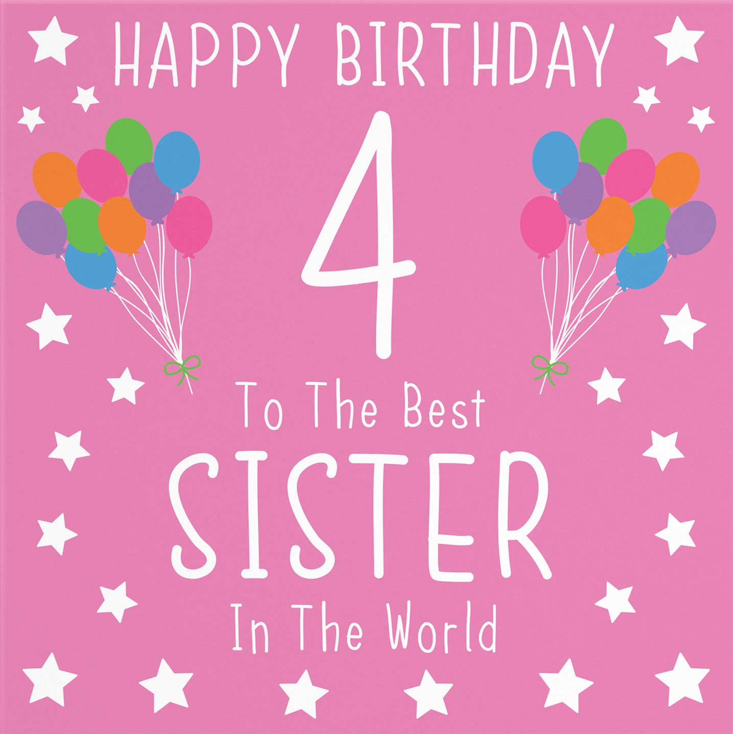 4th Sister Birthday Card Iconic - Default Title (B0947CSHFR)