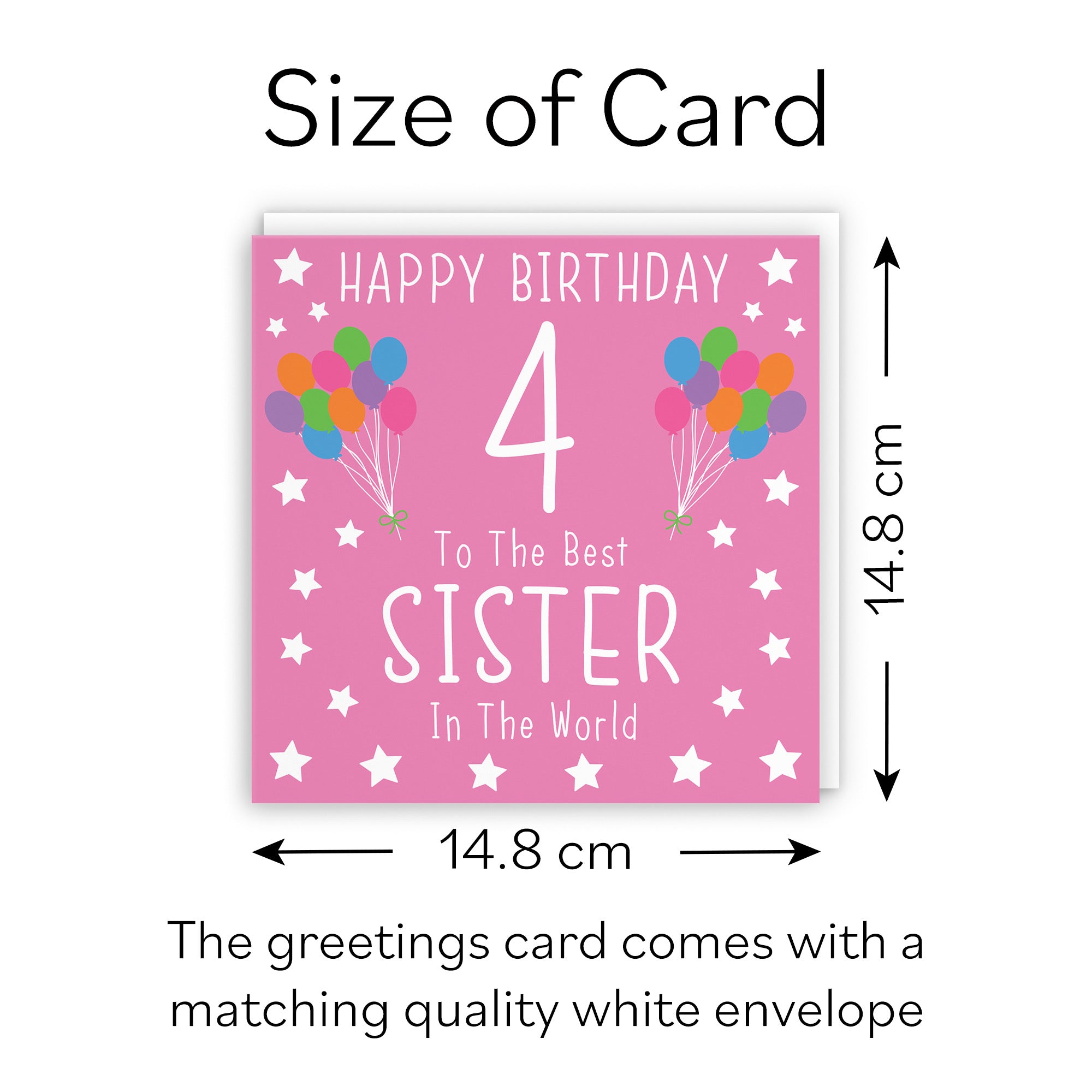 4th Sister Birthday Card Iconic - Default Title (B0947CSHFR)