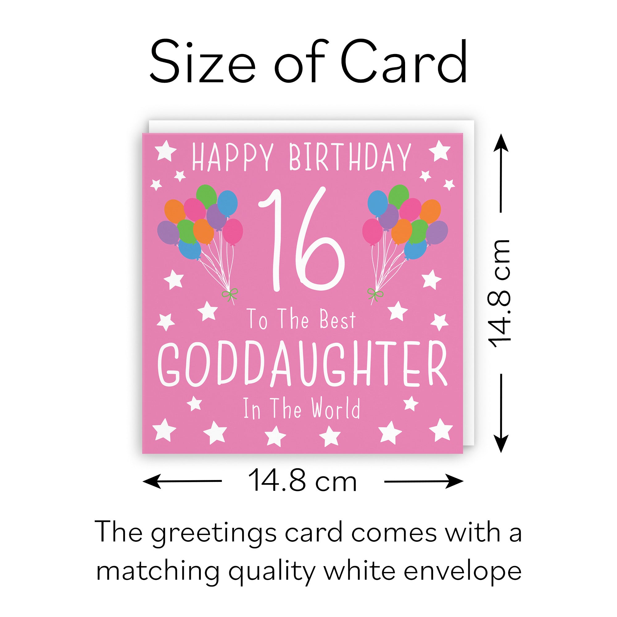 16th Goddaughter Birthday Card Iconic - Default Title (B0947CYCZR)