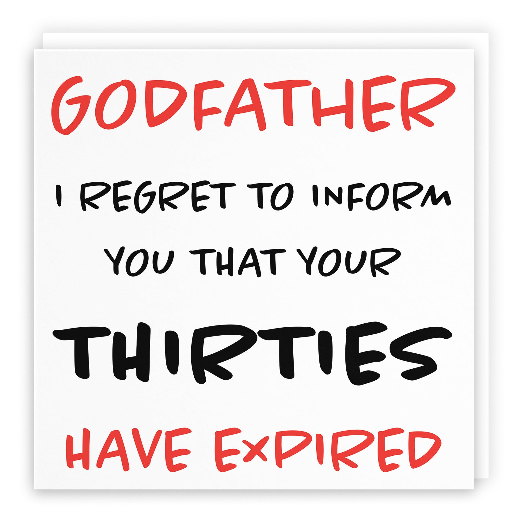 40th Godfather Humorous Birthday Card Retro - Default Title (B0947D9DHP)