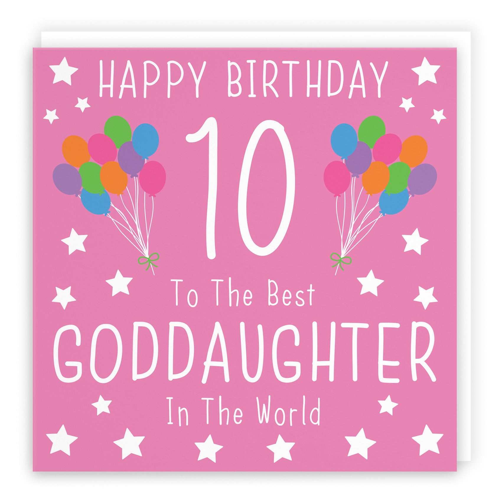 10th Goddaughter Birthday Card Iconic - Default Title (B0947D9XJ8)