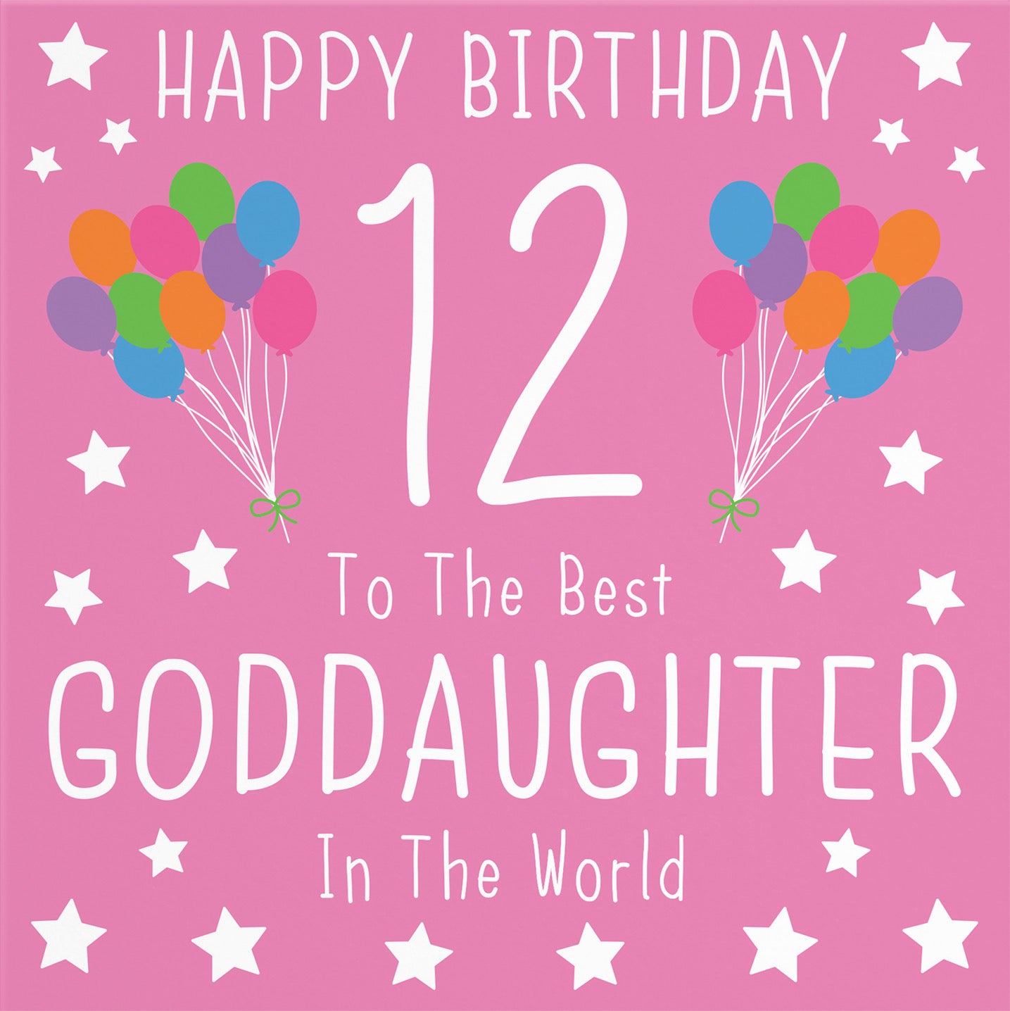 12th Goddaughter Birthday Card Iconic - Default Title (B0947DPXJ3)