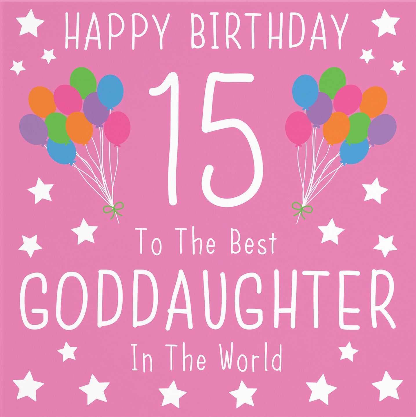 15th Goddaughter Birthday Card Iconic - Default Title (B0947DYKG3)