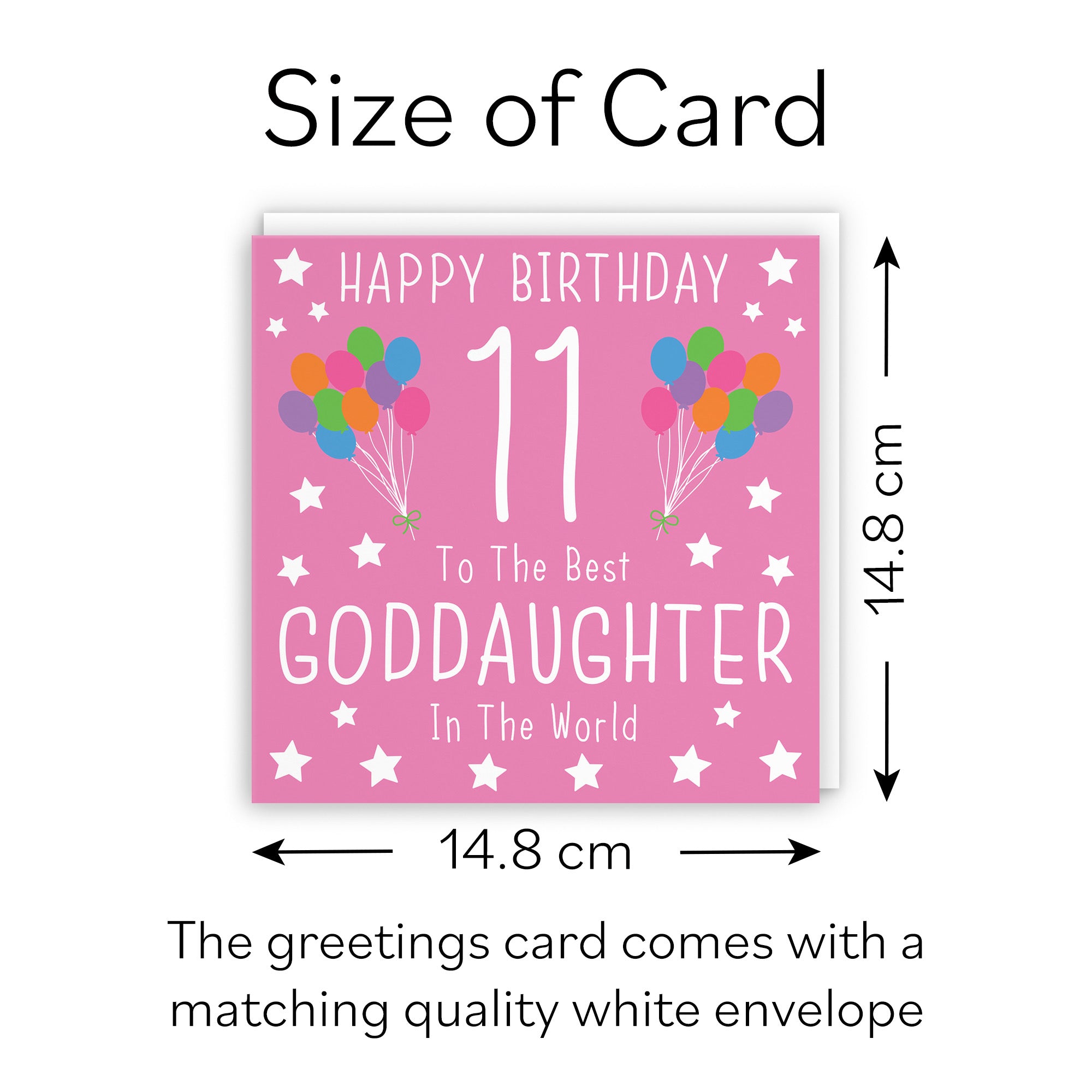 11th Goddaughter Birthday Card Iconic - Default Title (B0947FKRJF)