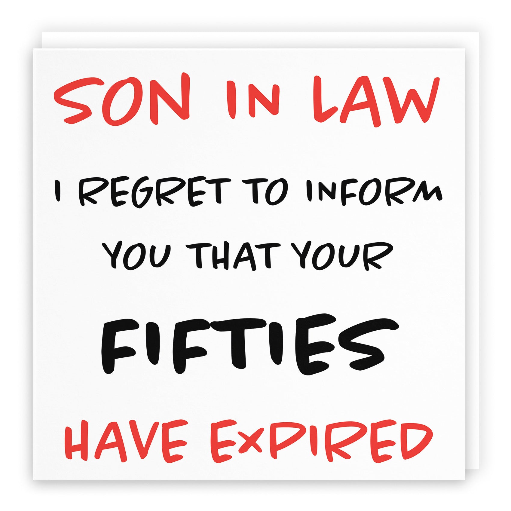 60th Son In Law Humorous Birthday Card Retro - Default Title (B0947RSX37)