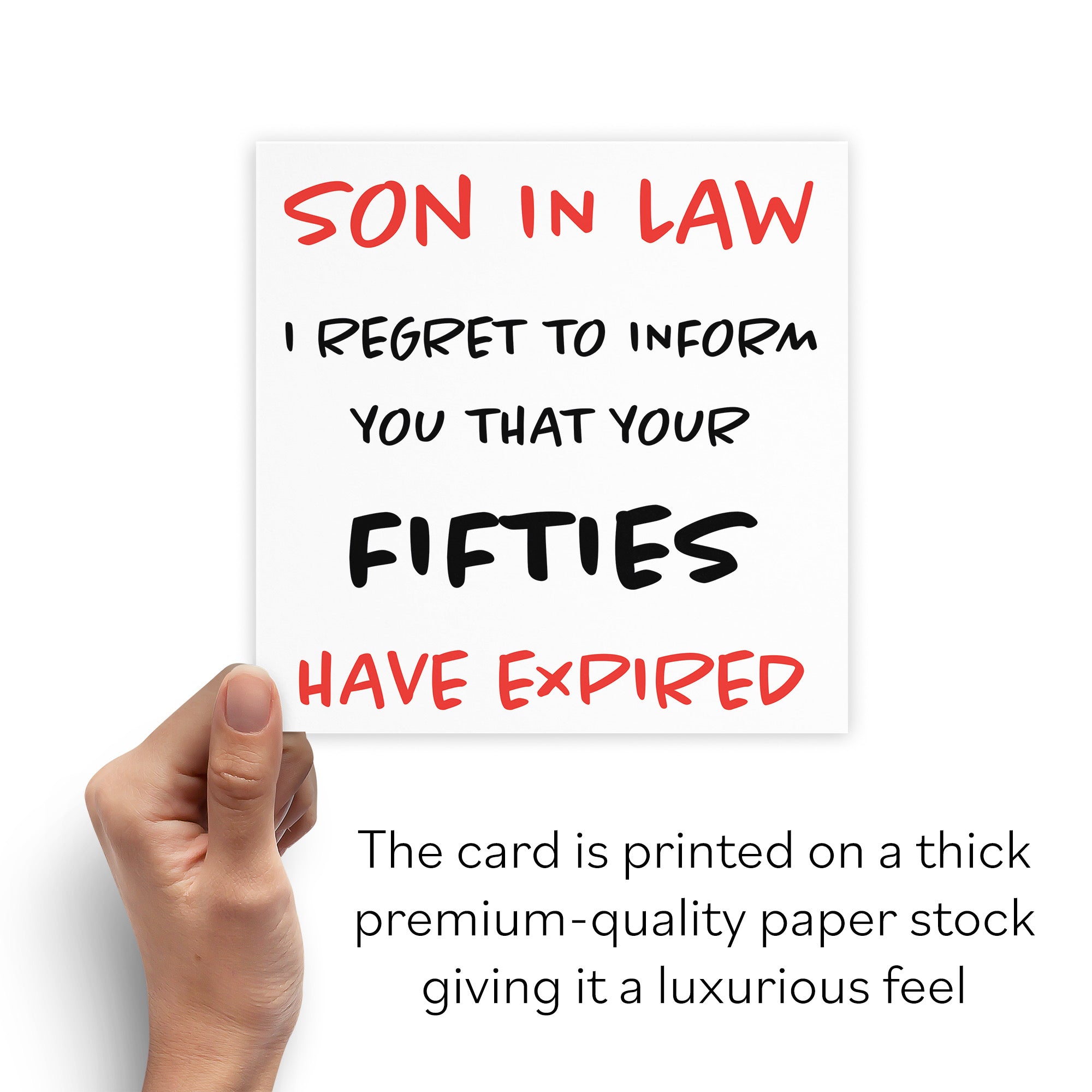 60th Son In Law Humorous Birthday Card Retro - Default Title (B0947RSX37)