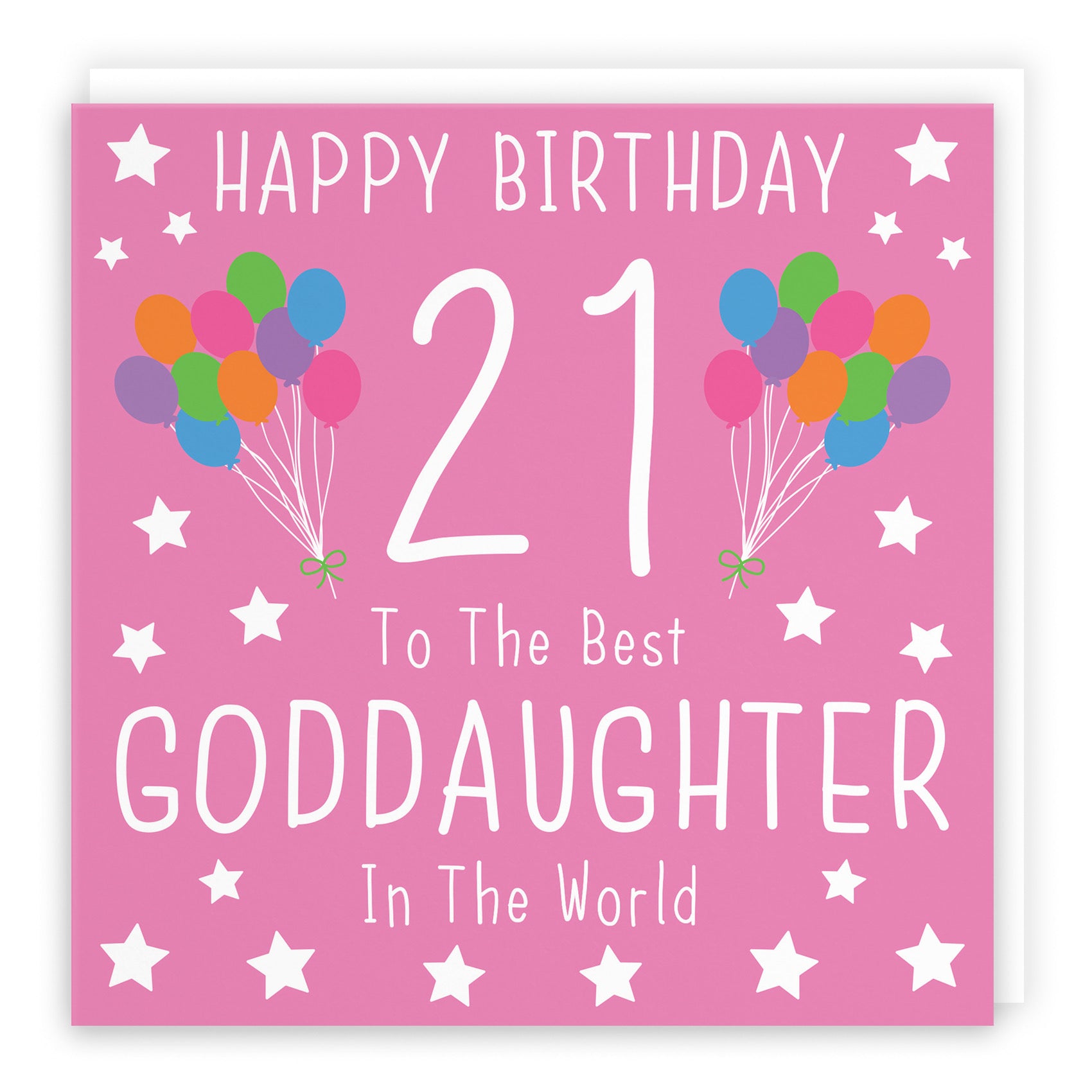 21st Goddaughter Birthday Card Iconic - Default Title (B0947RT488)