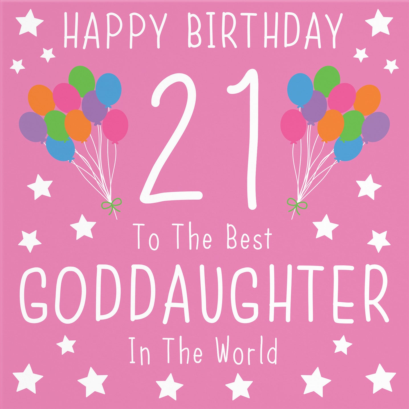 21st Goddaughter Birthday Card Iconic - Default Title (B0947RT488)