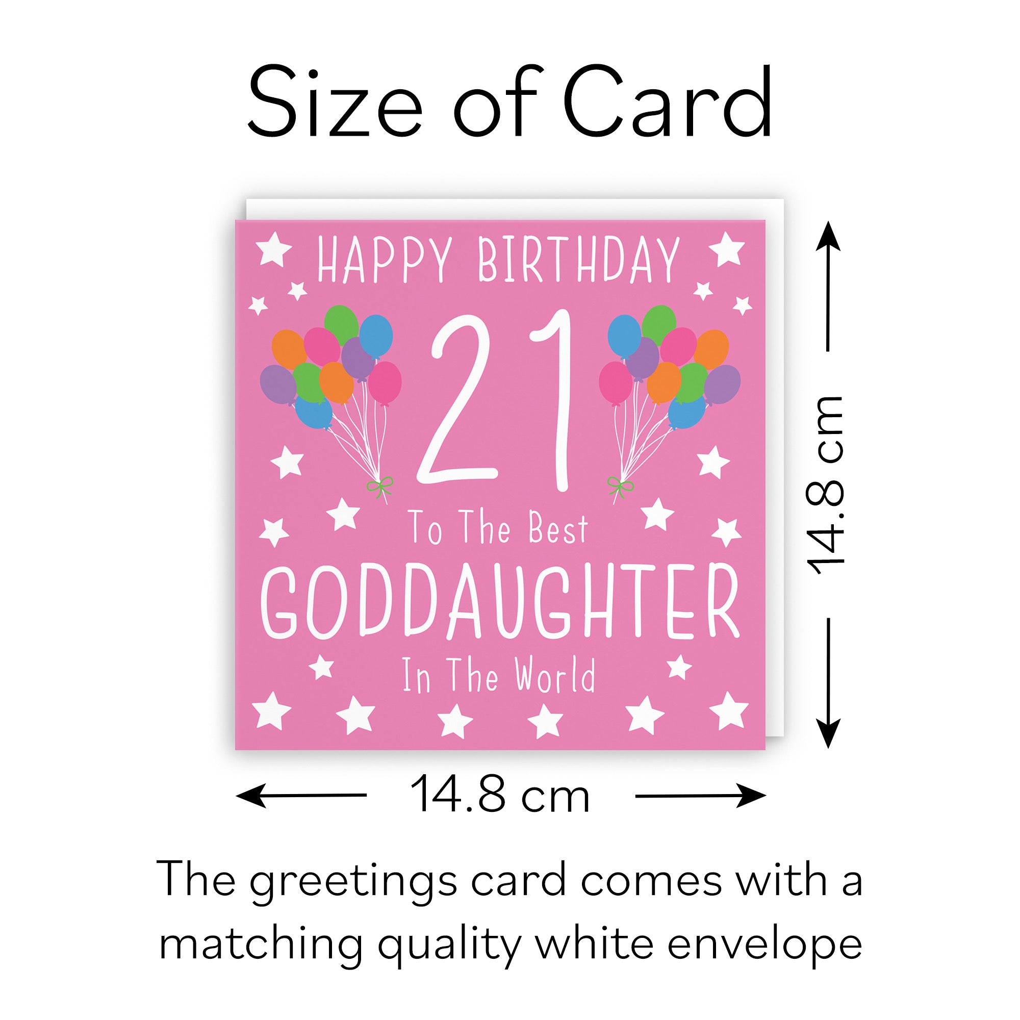 21st Goddaughter Birthday Card Iconic - Default Title (B0947RT488)