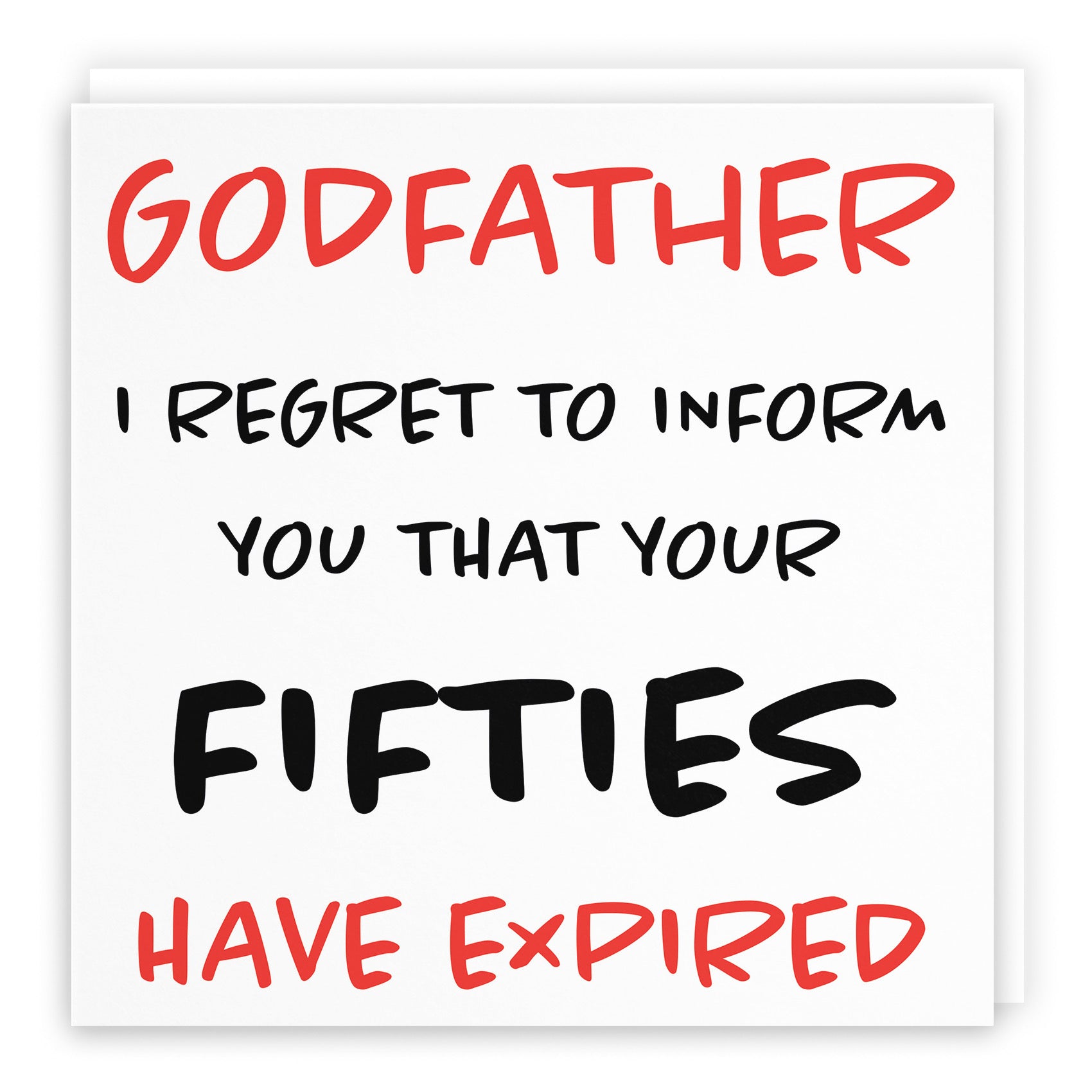 60th Godfather Humorous Birthday Card Retro - Default Title (B0947YSJ4D)