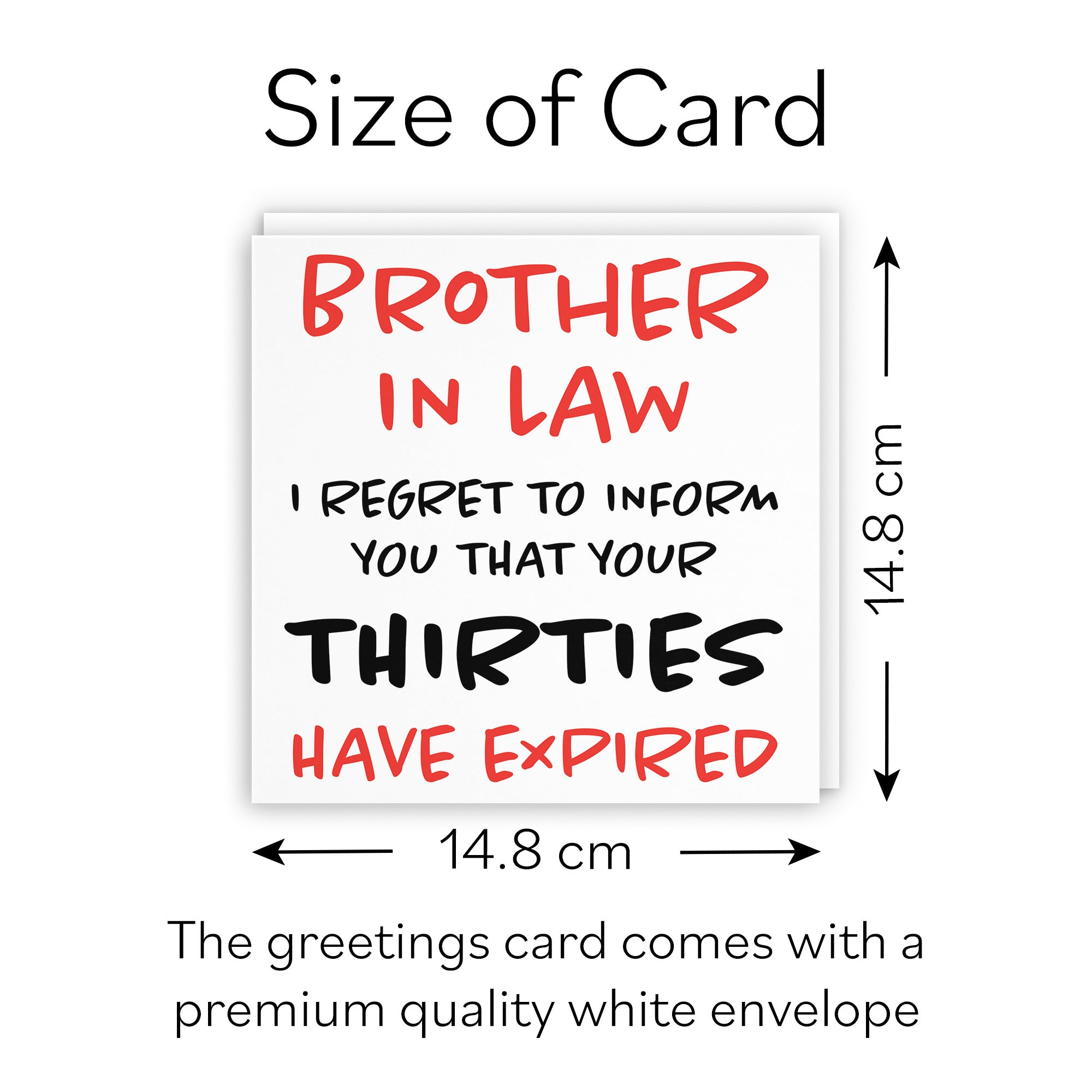 40th Brother In Law Humorous Birthday Card Retro - Default Title (B0947YSVVQ)