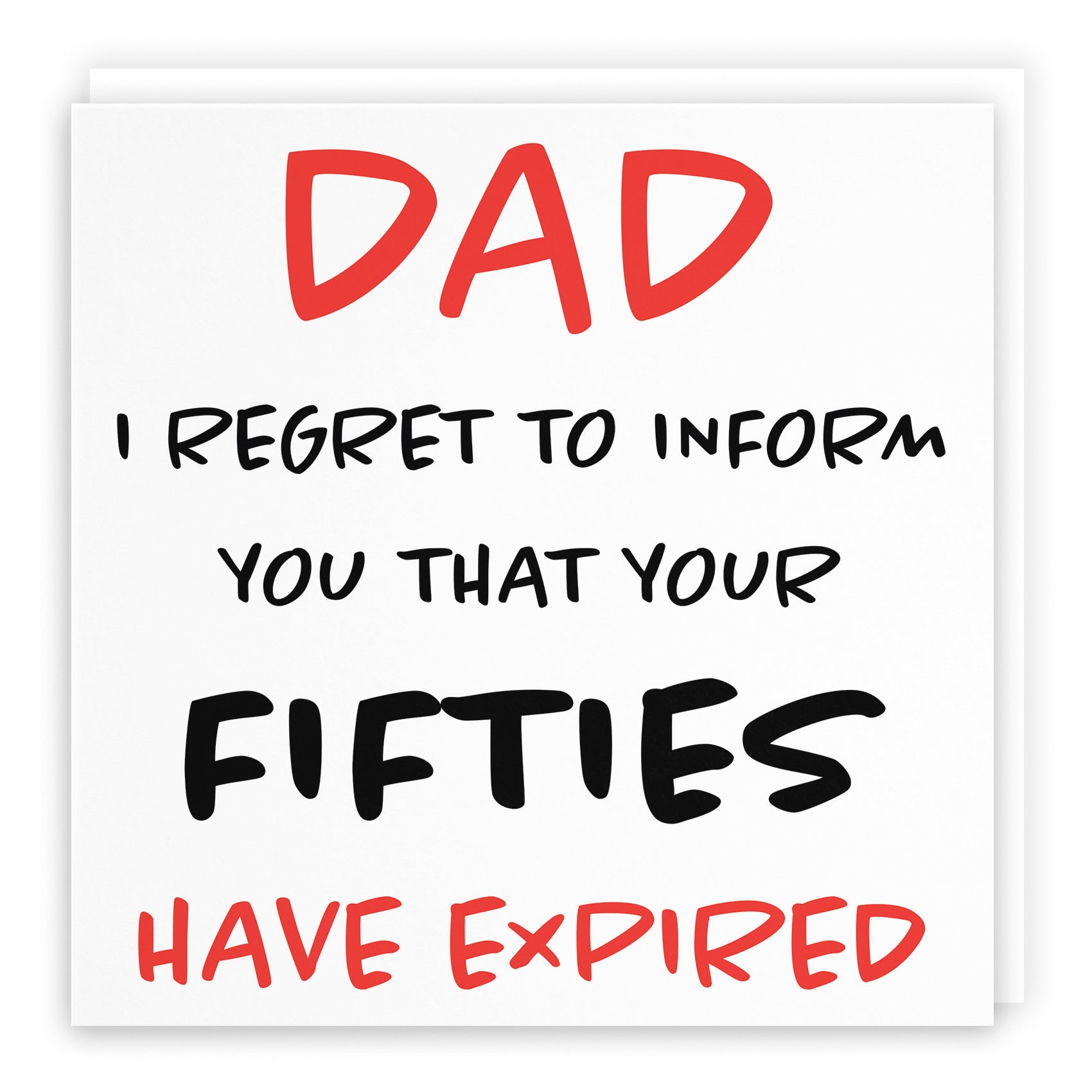 60th Dad Humorous Birthday Card Retro - Default Title (B0947YV4ZW)