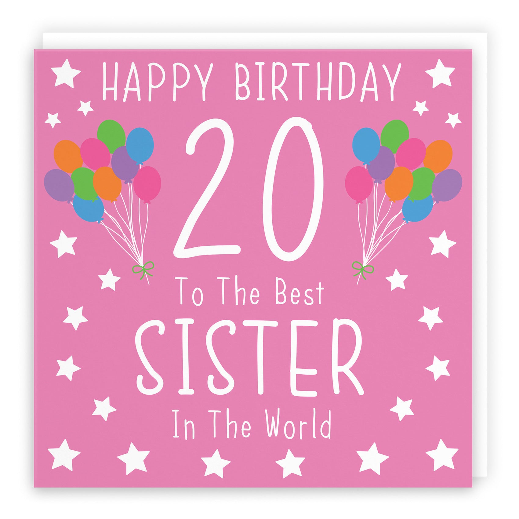 20th Sister Birthday Card Iconic - Default Title (B0947Z1GC1)