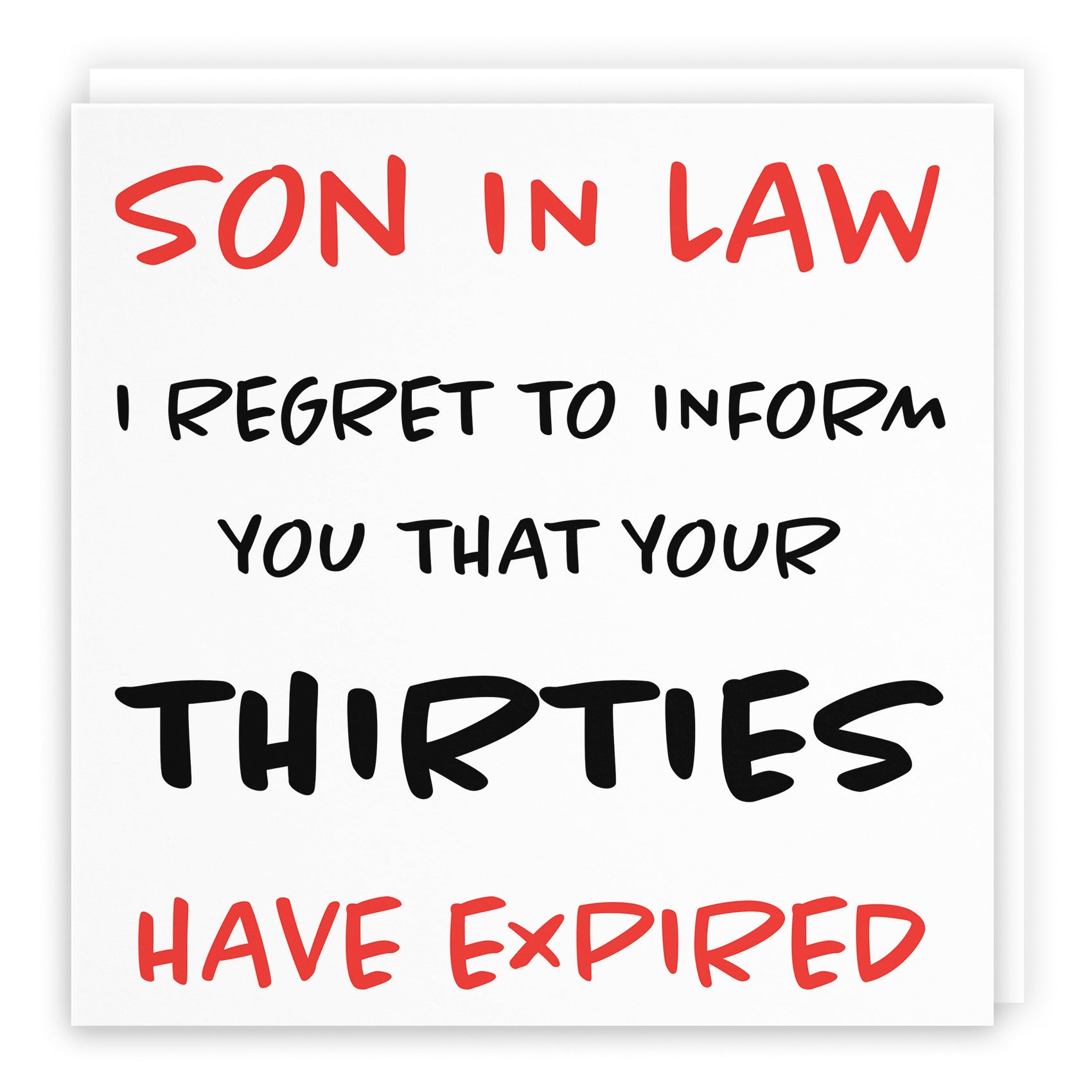 40th Son In Law Humorous Birthday Card Retro - Default Title (B09484SJ1L)