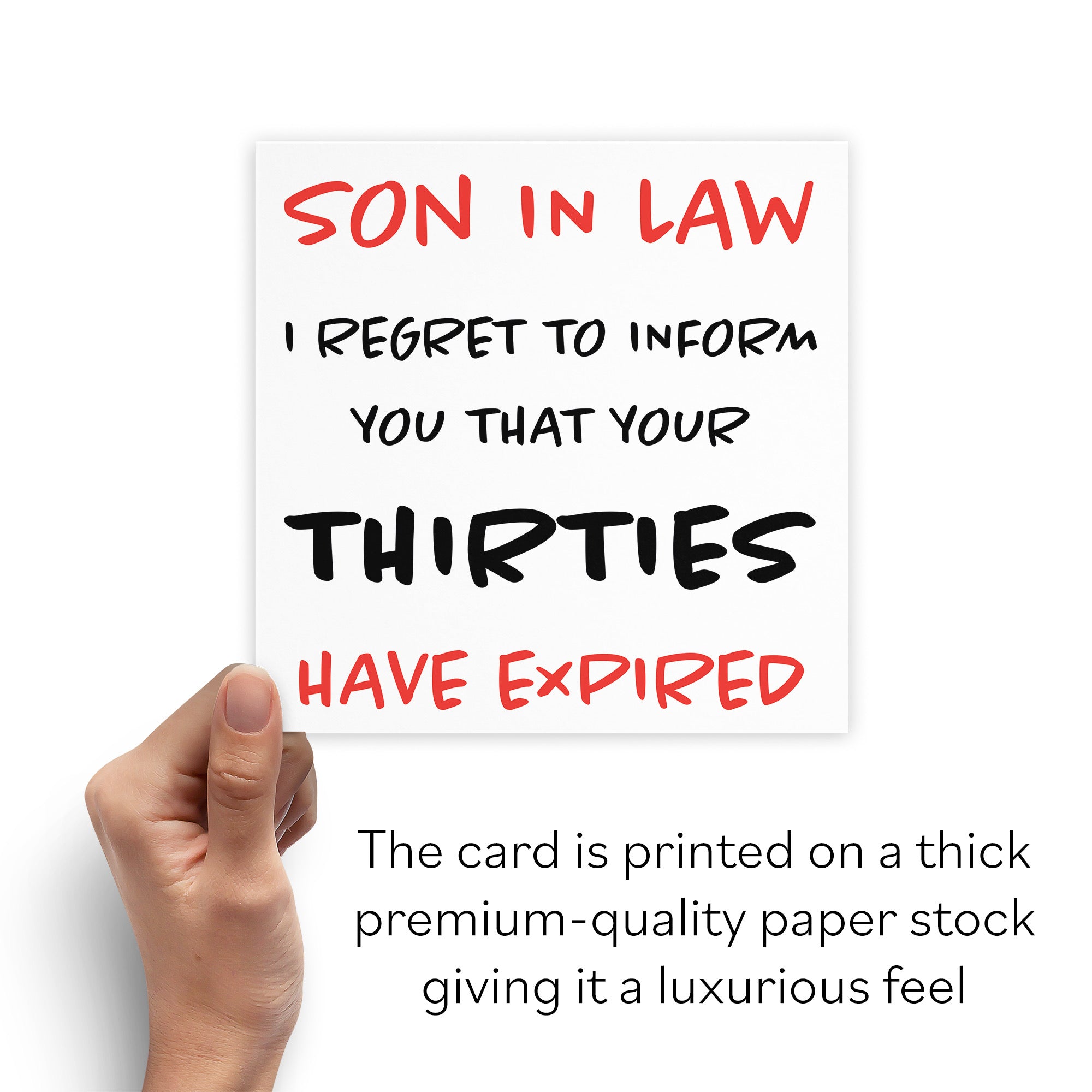 40th Son In Law Humorous Birthday Card Retro - Default Title (B09484SJ1L)