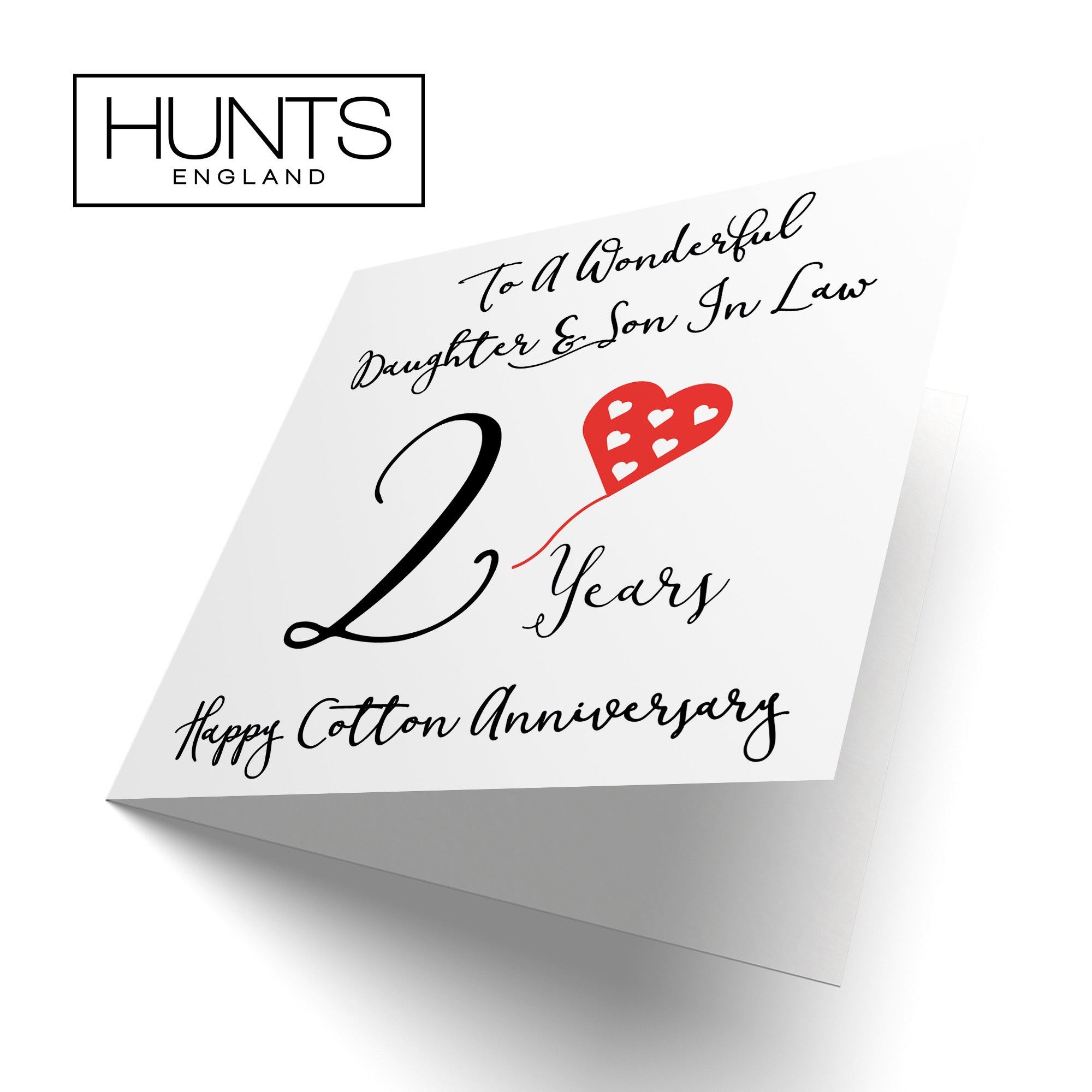 2nd Daughter And Son In Law Anniversary Card Love Heart - Default Title (B098FCCX3F)