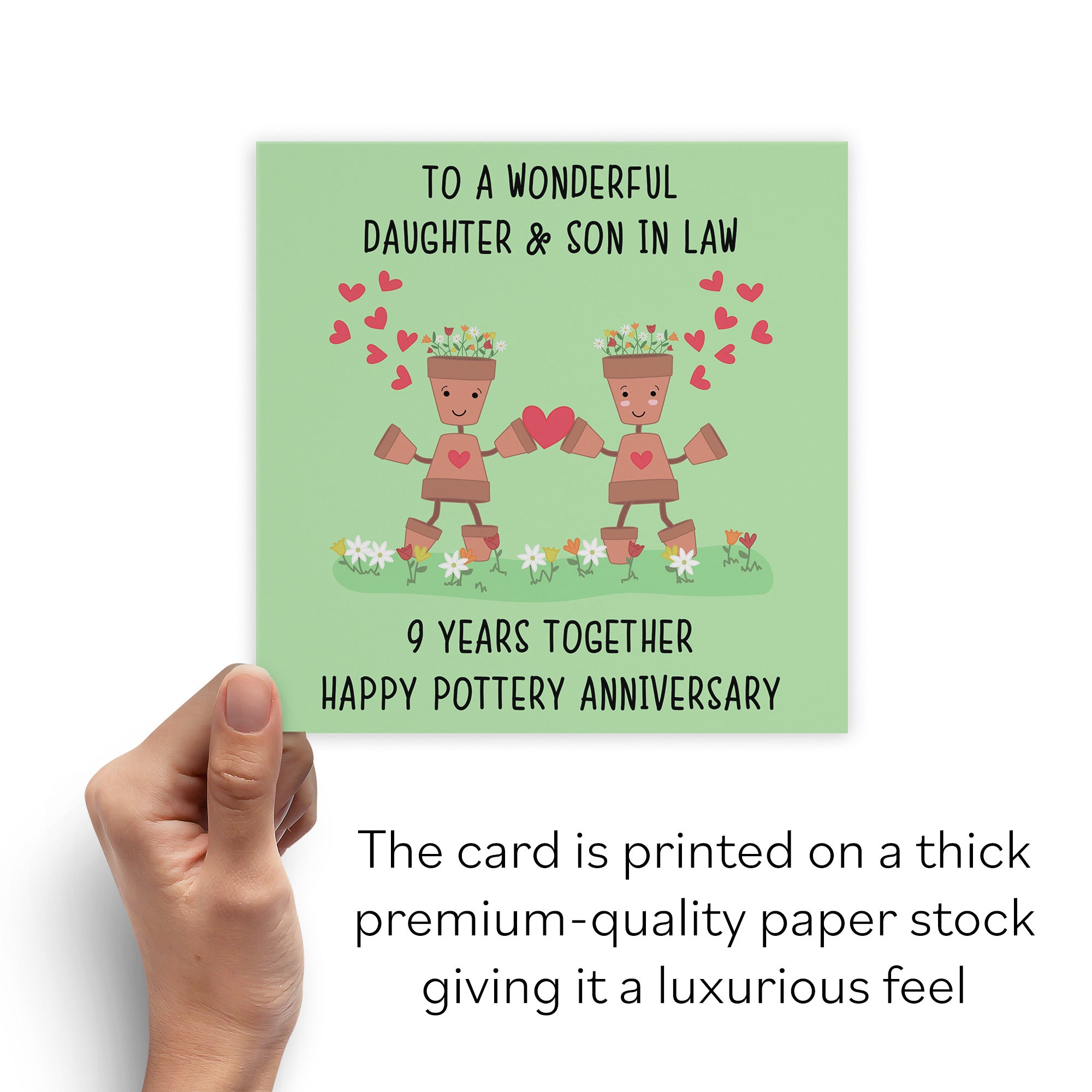 9th Daughter And Son In Law Anniversary Card Iconic - Default Title (B098FCDZ2C)