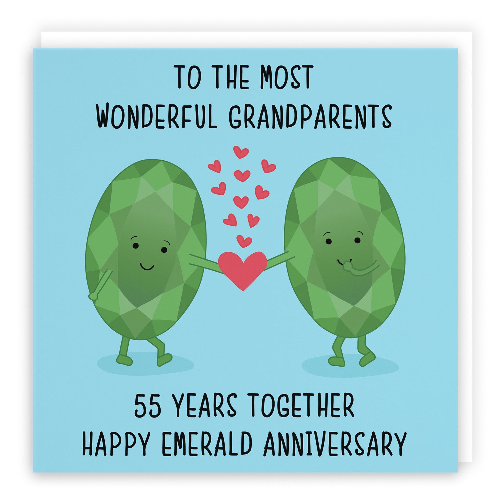 Grandparents 55th Anniversary Card Iconic - Default Title (B098FCJJ22)