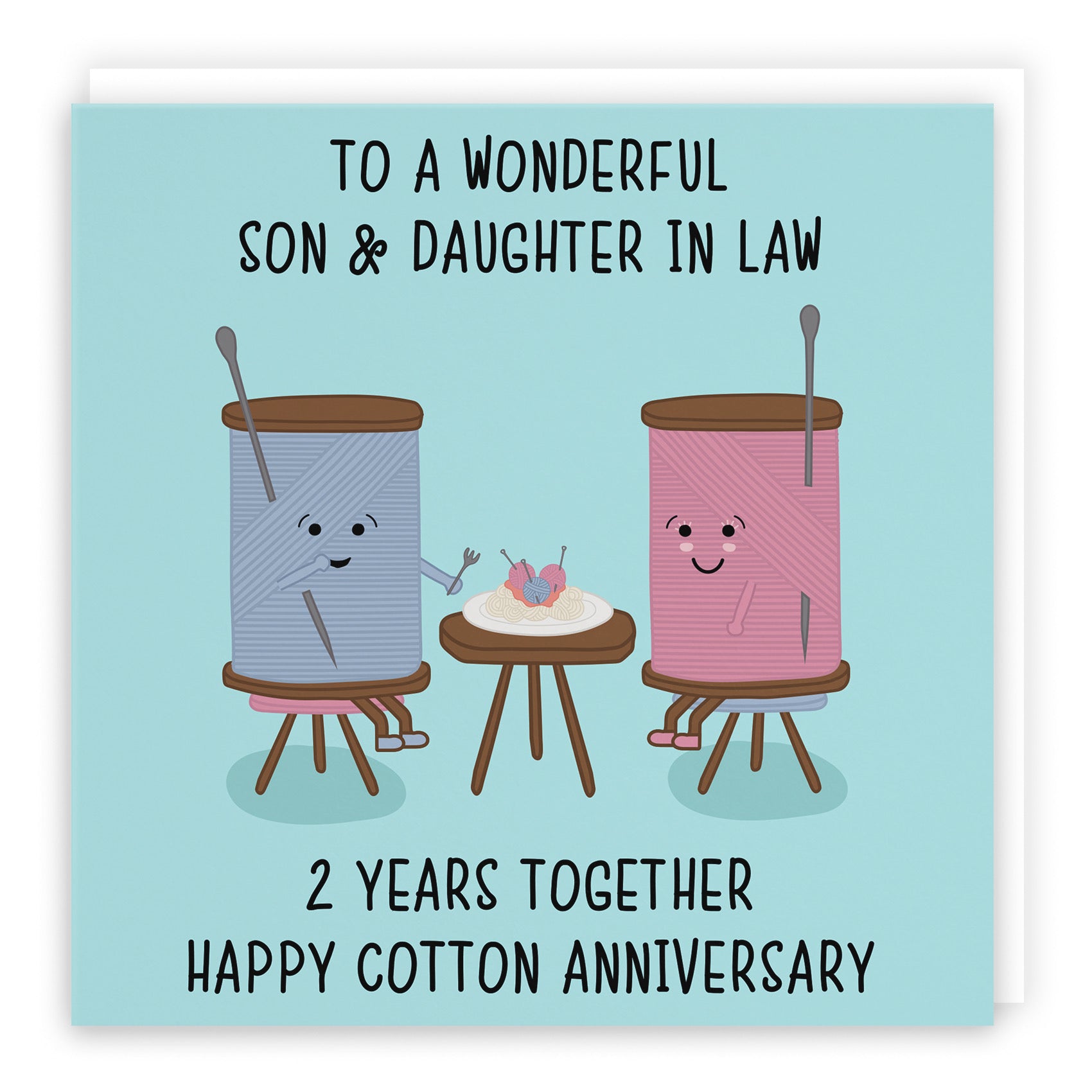 2nd Son And Daughter In Law Anniversary Card Iconic - Default Title (B098FCLDCZ)