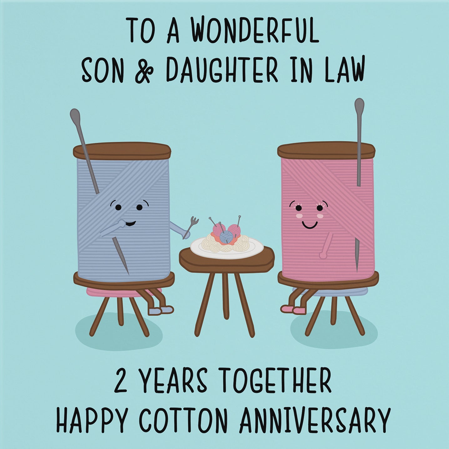 2nd Son And Daughter In Law Anniversary Card Iconic - Default Title (B098FCLDCZ)