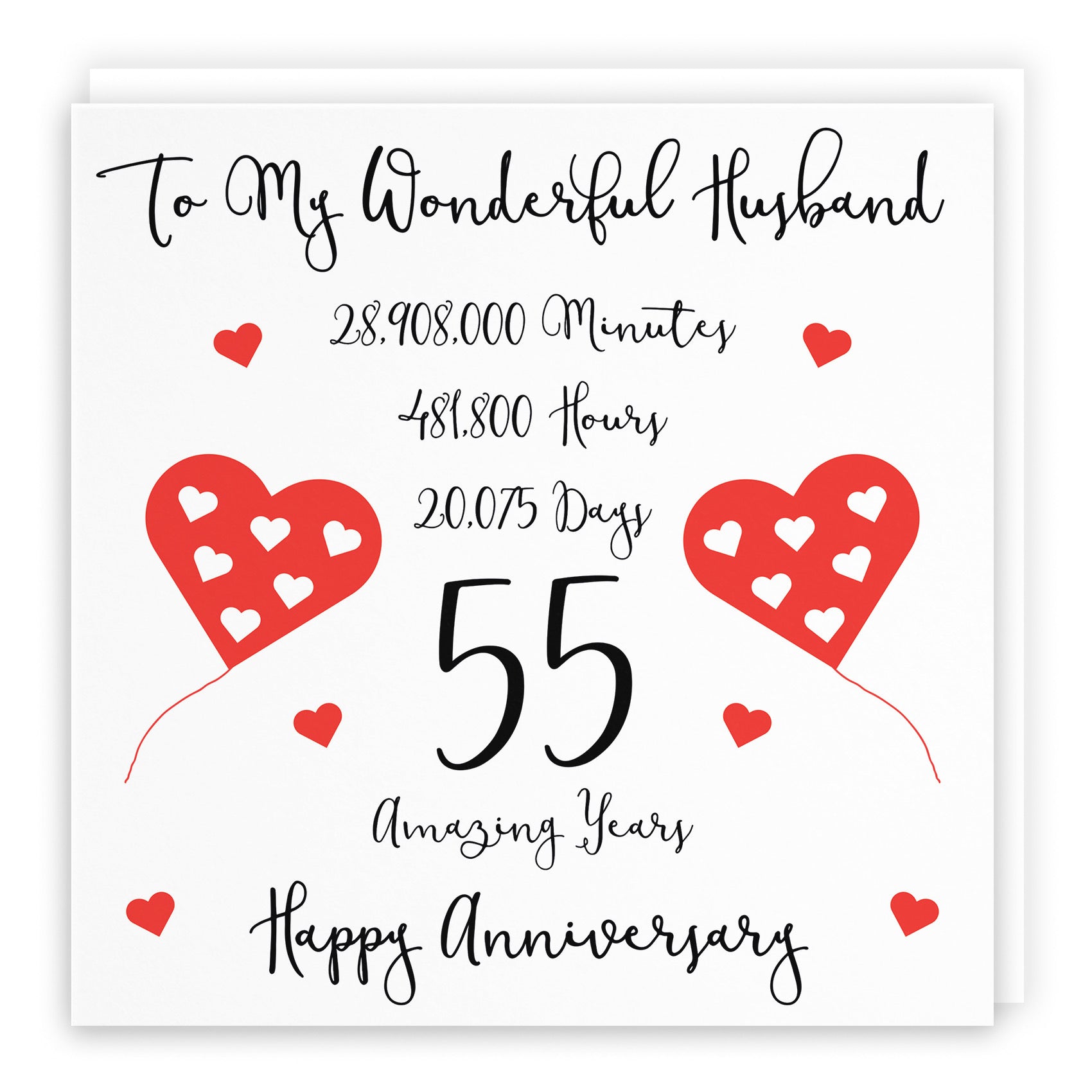 55th Husband Anniversary Card Timeless - Default Title (B098FCPZNQ)