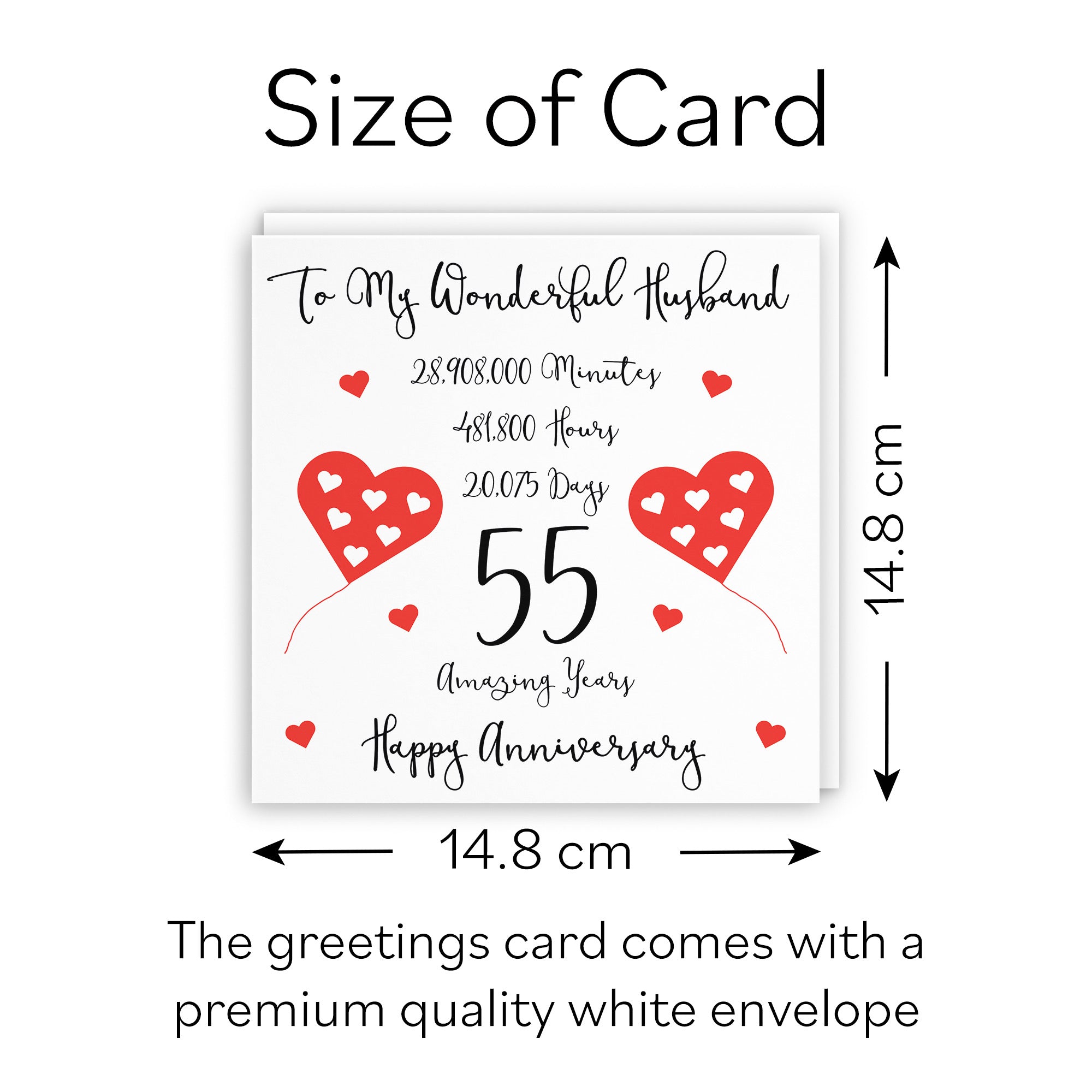 55th Husband Anniversary Card Timeless - Default Title (B098FCPZNQ)