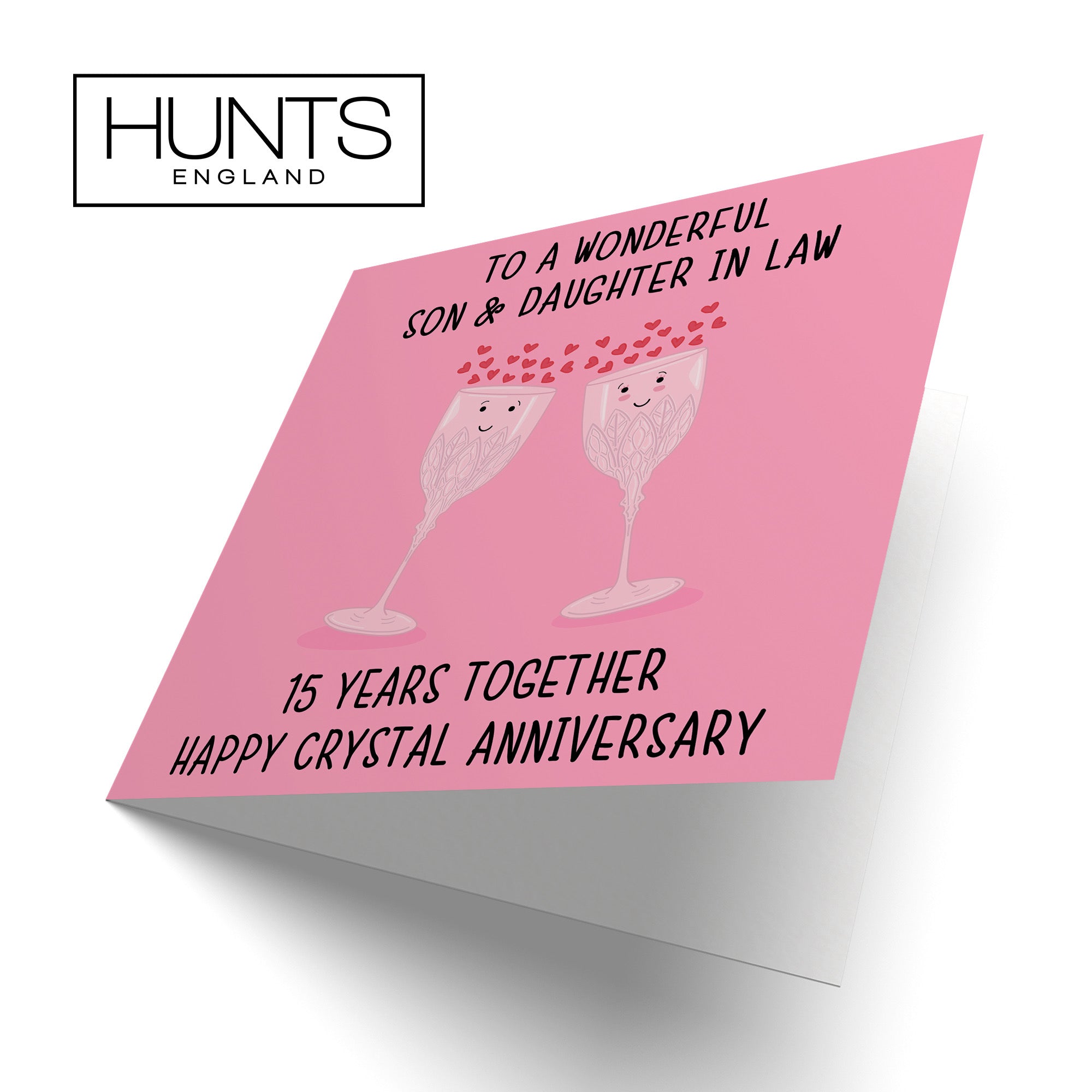 15th Son And Daughter In Law Anniversary Card Iconic - Default Title (B098FCRH6J)