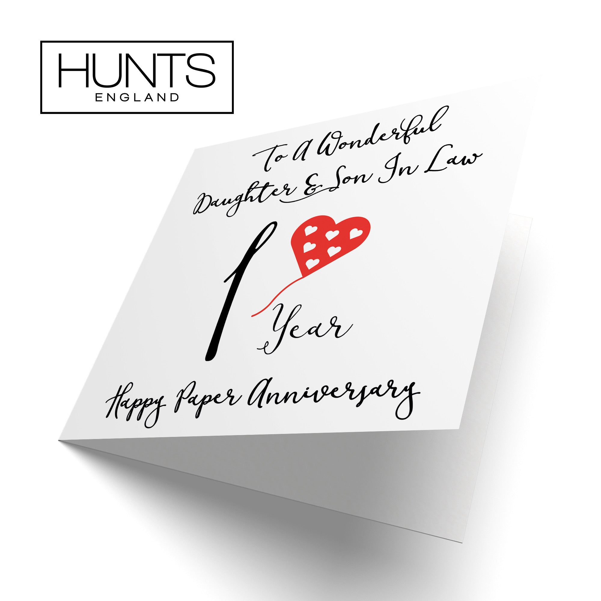 1st Daughter And Son In Law Anniversary Card Love Heart - Default Title (B098FCSCKD)