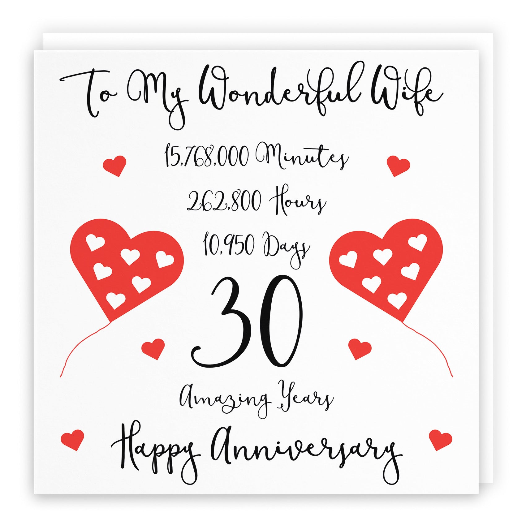 30th Wife Anniversary Card Timeless - Default Title (B098FCZFHR)