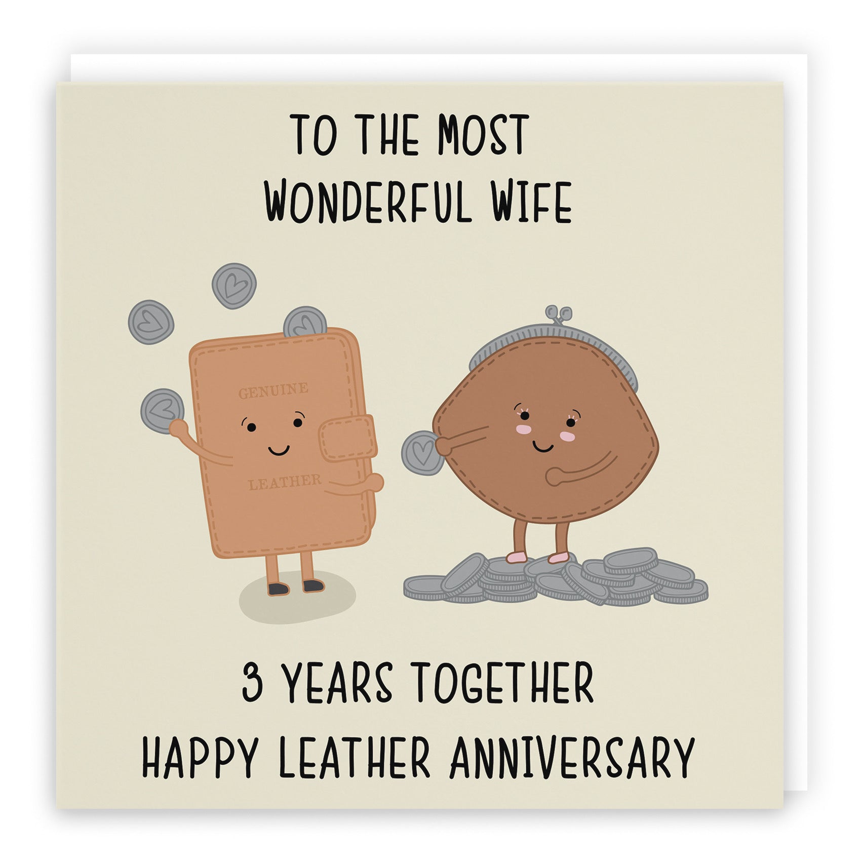 3rd Wife Anniversary Card Iconic - Default Title (B098FD357J)