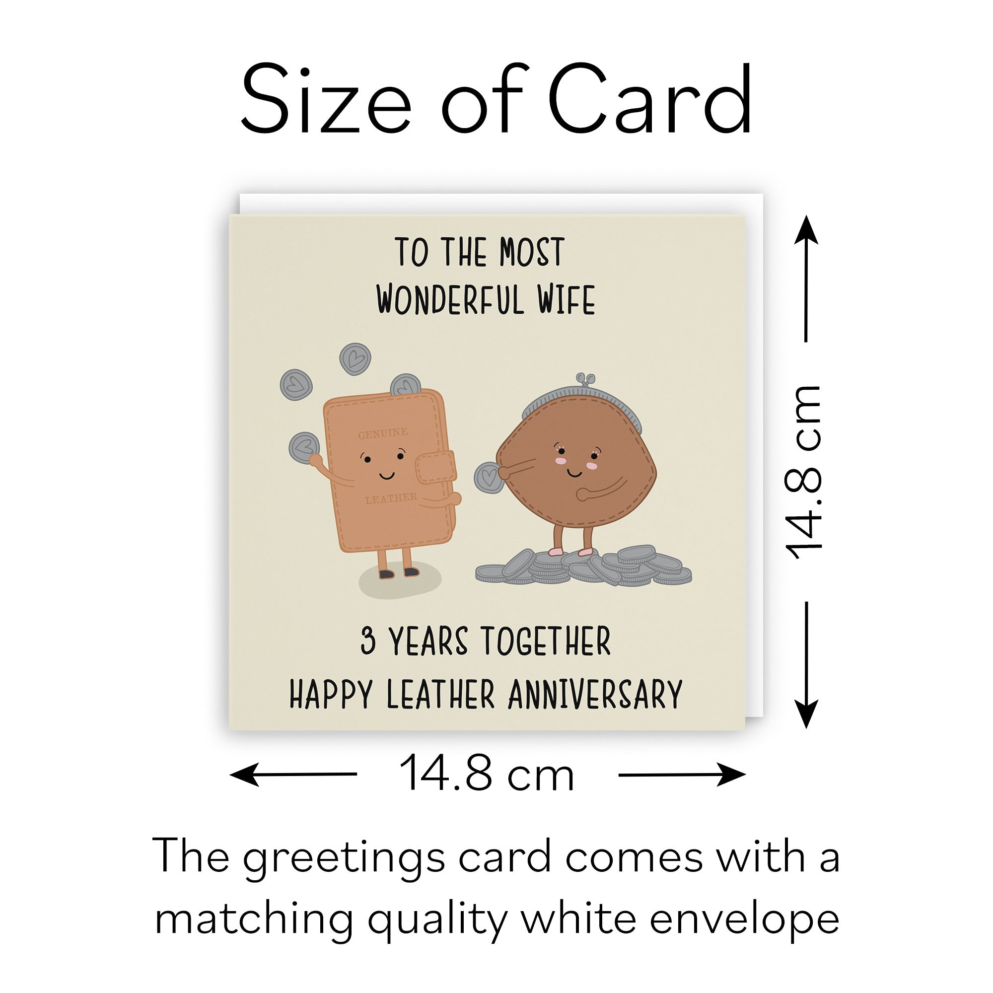 3rd Wife Anniversary Card Iconic - Default Title (B098FD357J)