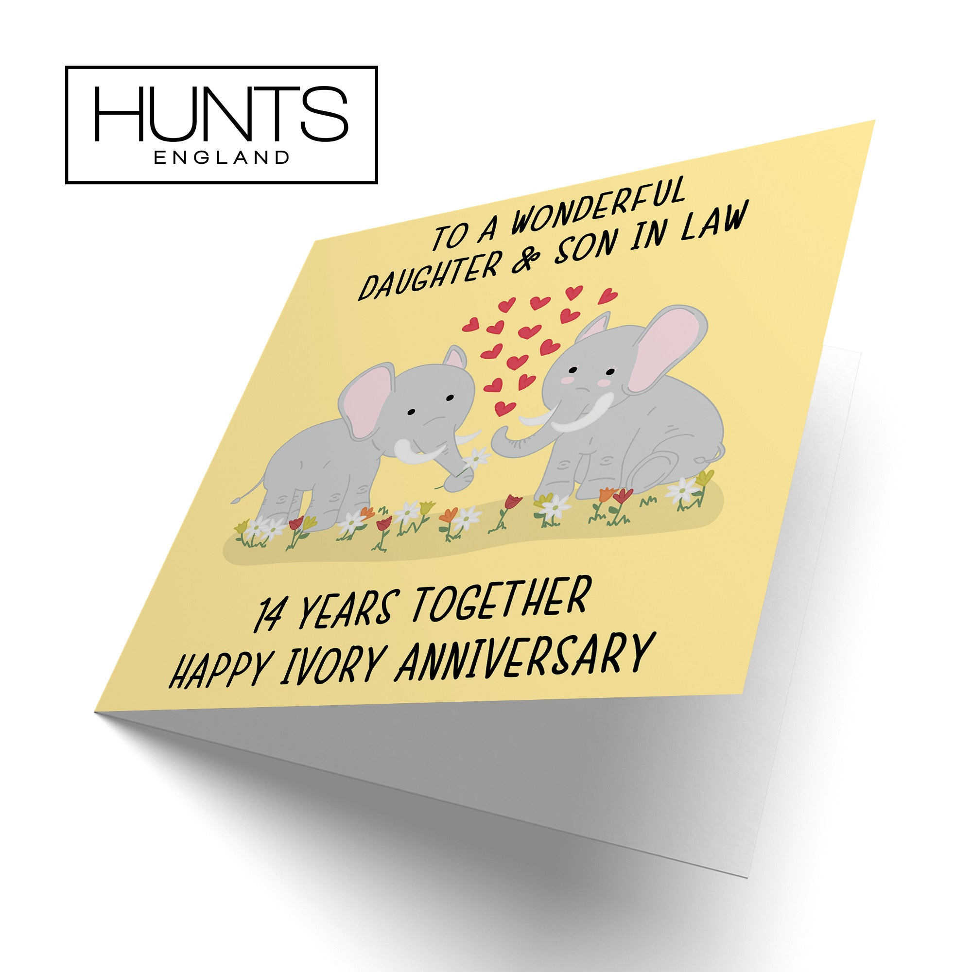 14th Daughter And Son In Law Anniversary Card Iconic - Default Title (B098FD52SY)