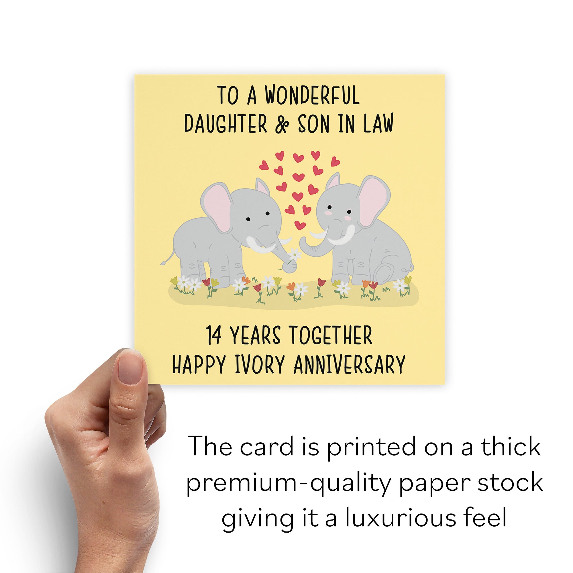 14th Daughter And Son In Law Anniversary Card Iconic - Default Title (B098FD52SY)