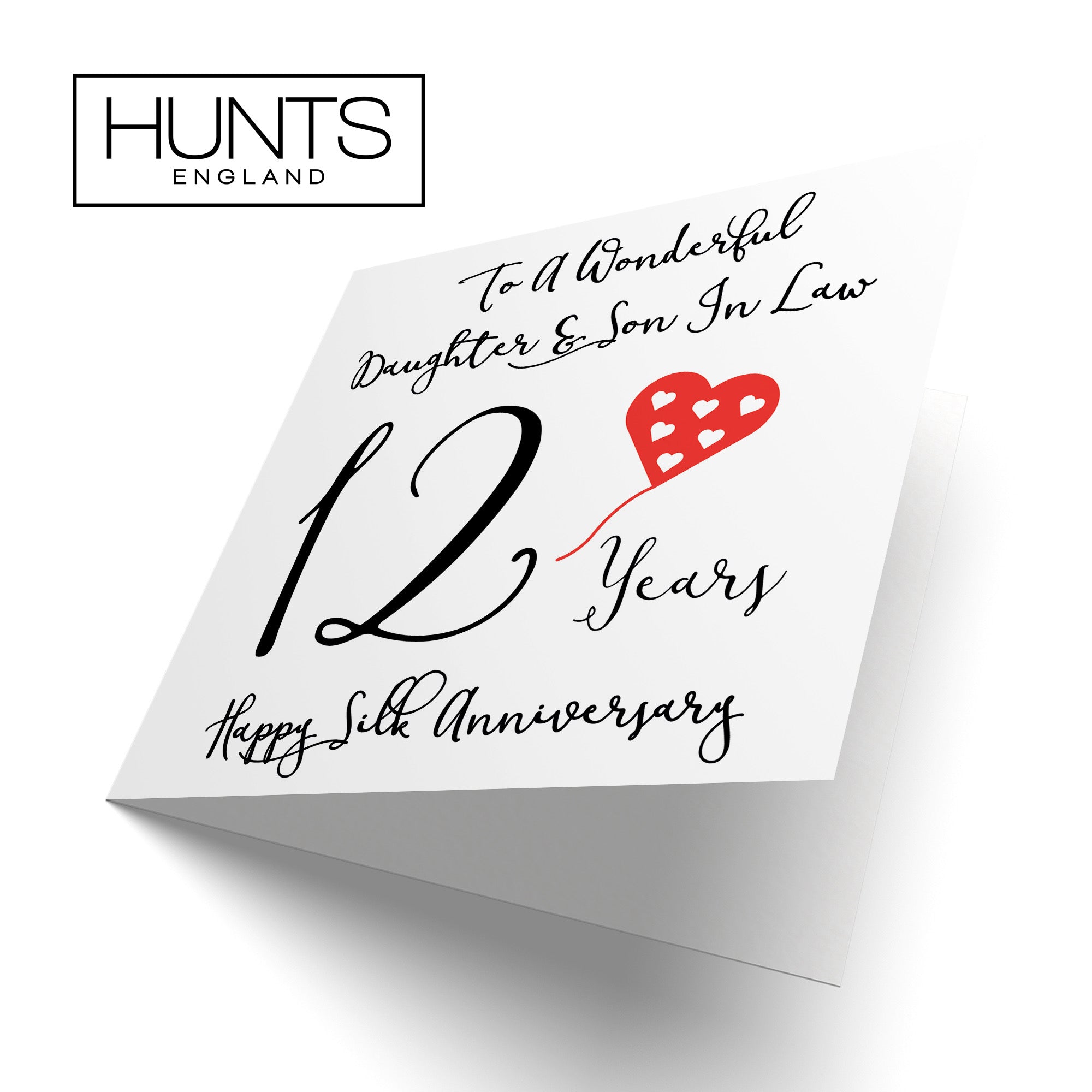 12th Daughter And Son In Law Anniversary Card Love Heart - Default Title (B098FD6JFX)