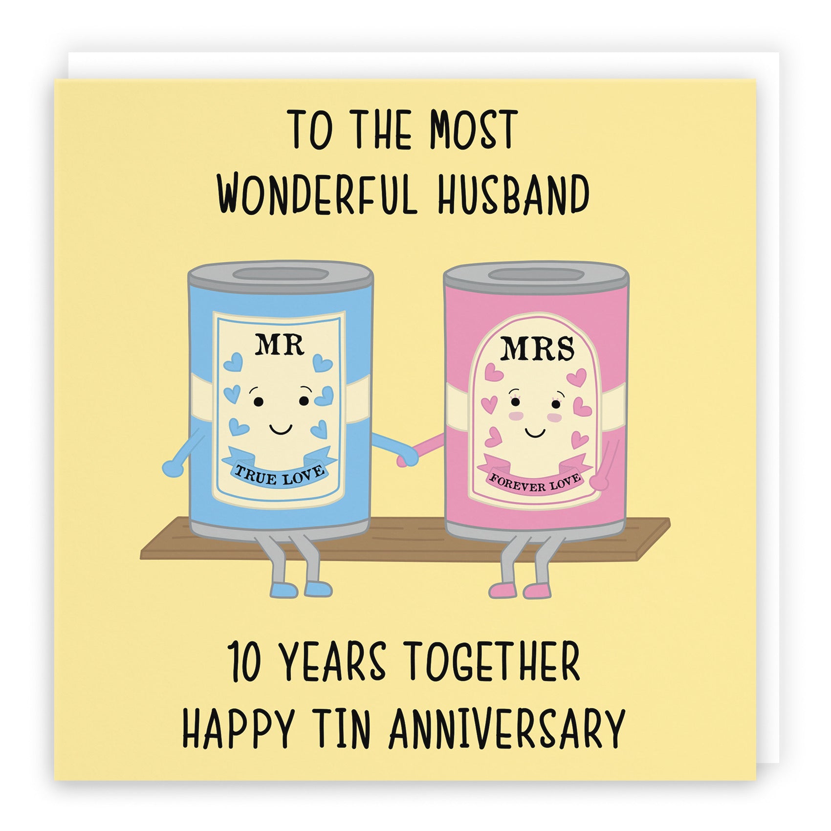 10th Husband Anniversary Card Iconic - Default Title (B098FD8R4J)