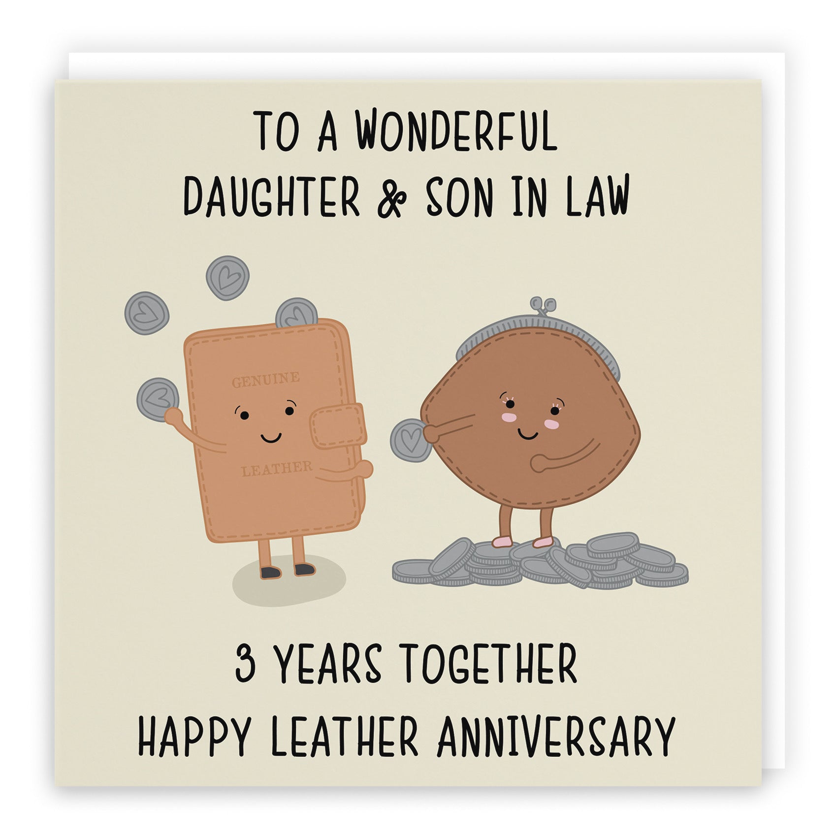 3rd Daughter And Son In Law Anniversary Card Iconic - Default Title (B098FDC32F)