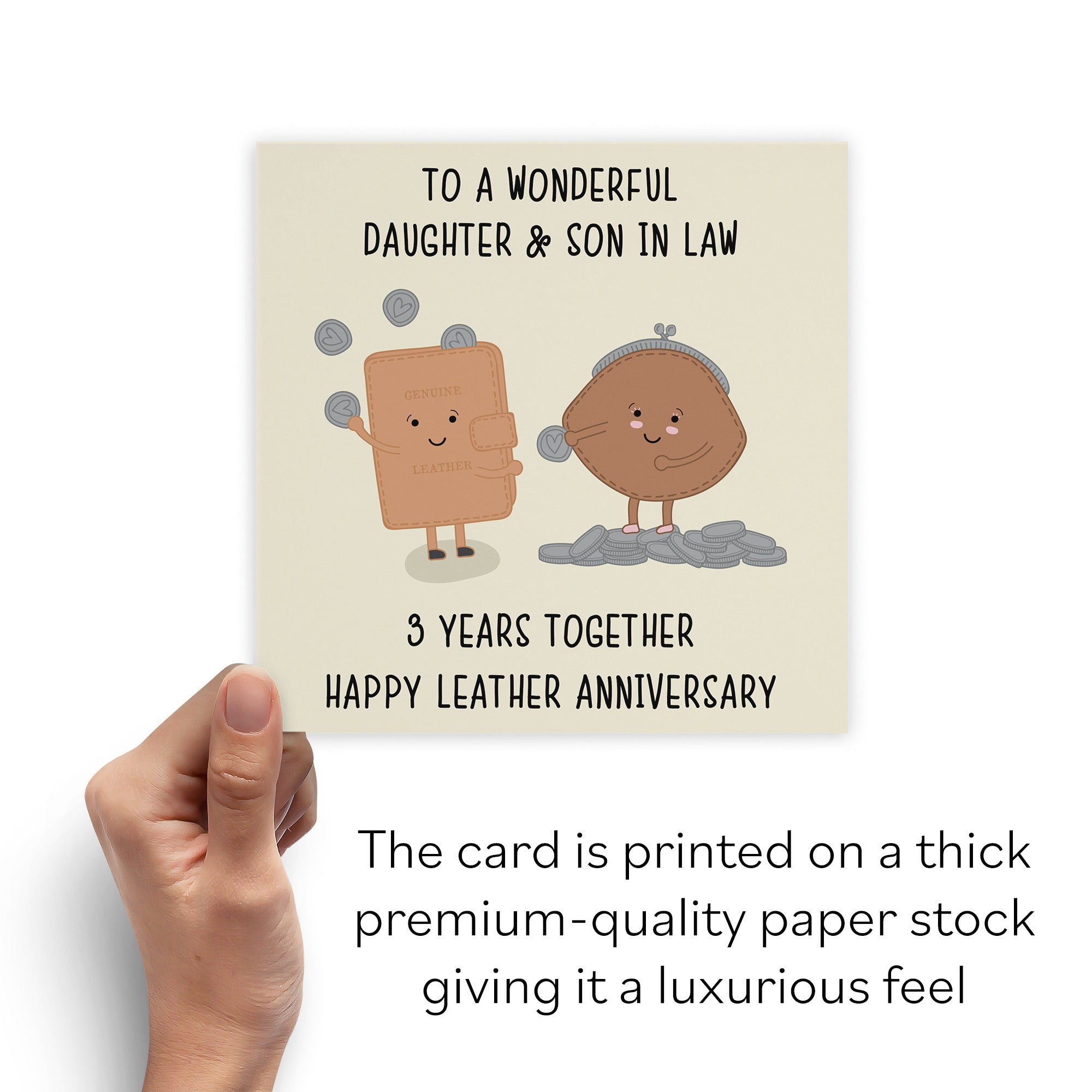 3rd Daughter And Son In Law Anniversary Card Iconic - Default Title (B098FDC32F)