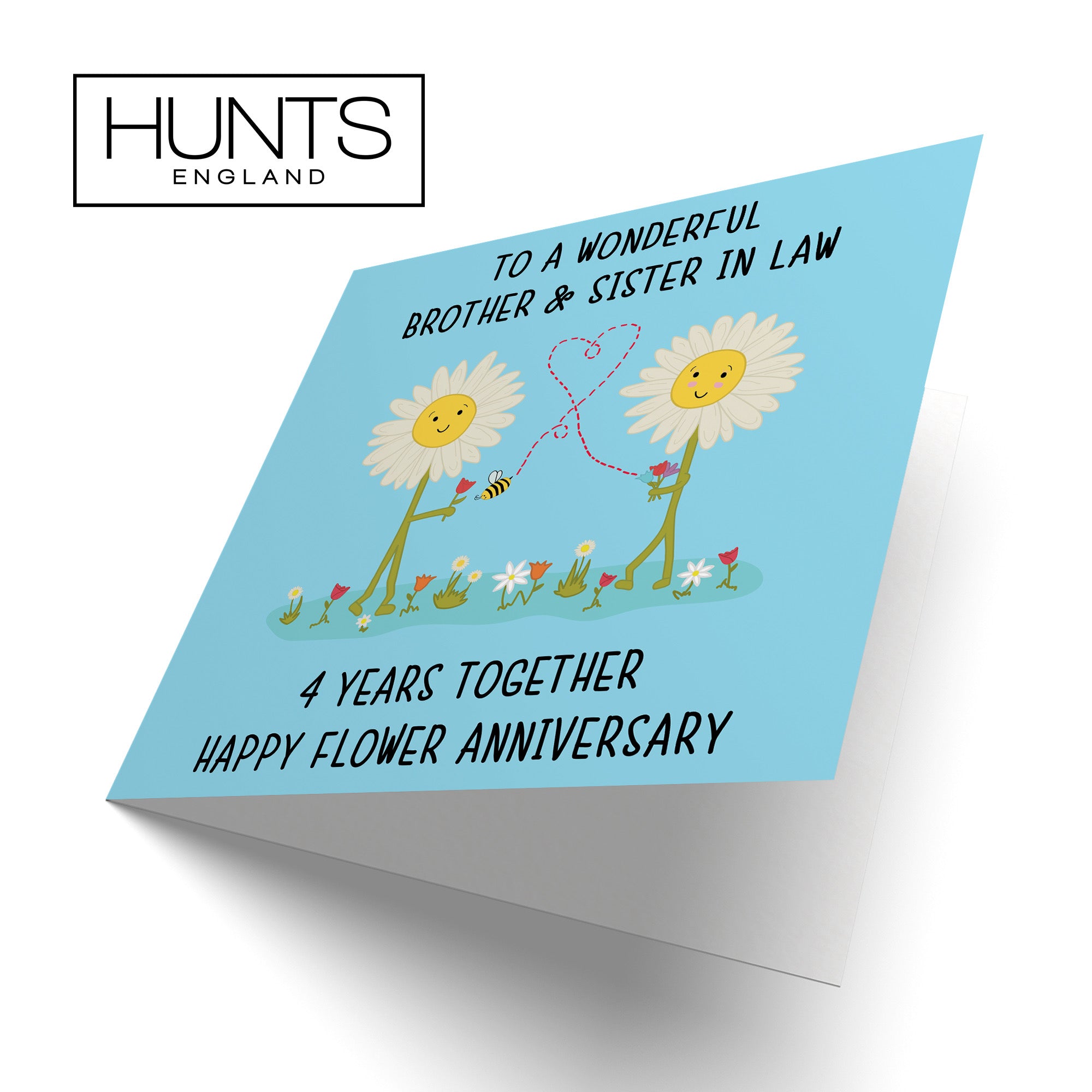 4th Brother And Sister In Law Anniversary Card Iconic - Default Title (B098FDDTZC)