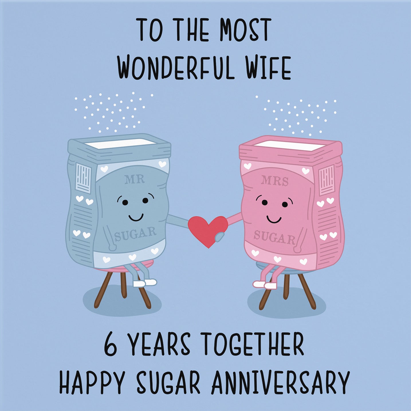 6th Wife Anniversary Card Iconic - Default Title (B098FDGYKH)